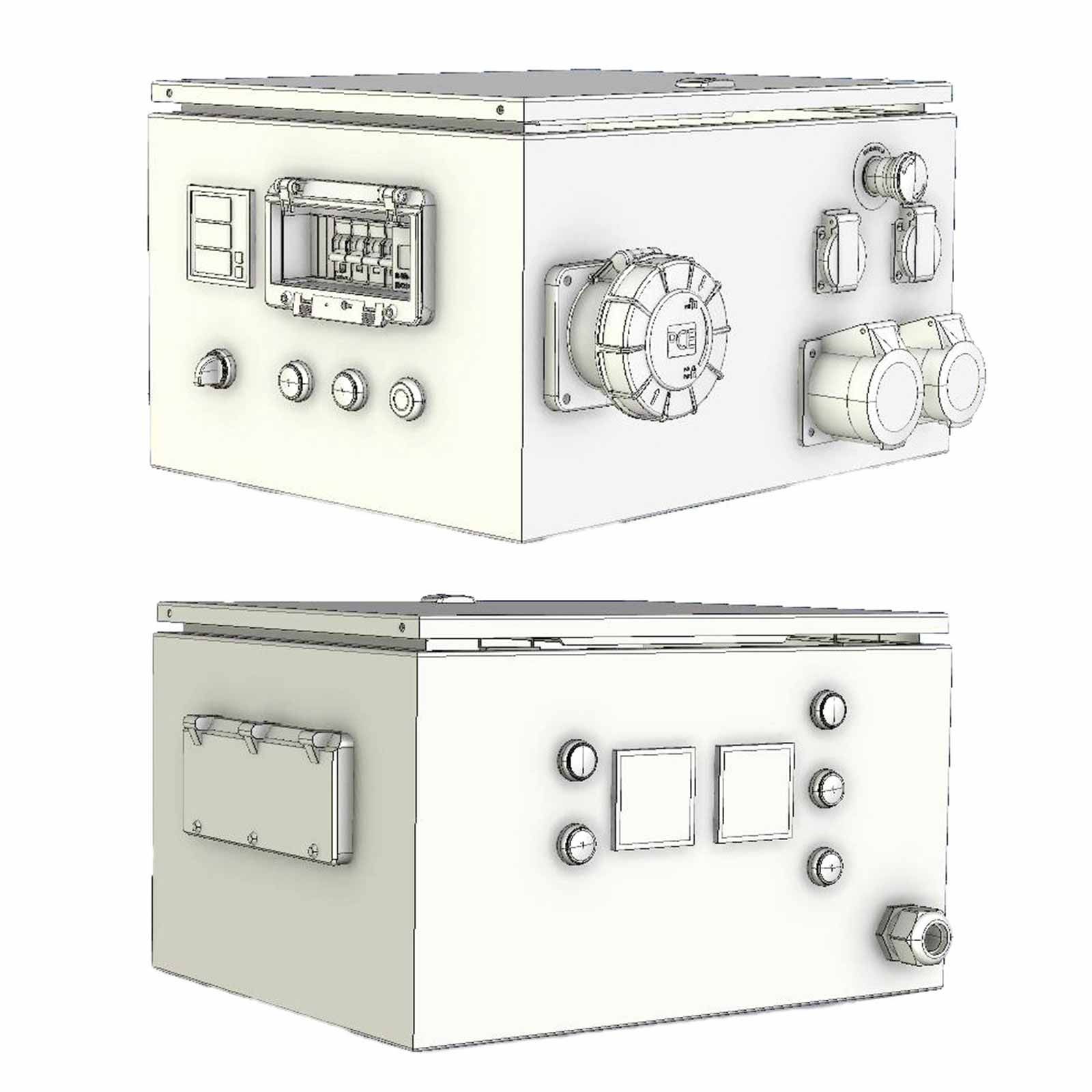 Elmag Generatore di corrente per presa di forza SEZN 50WD-AVR-IT/TN, schema di collegamento, attacco