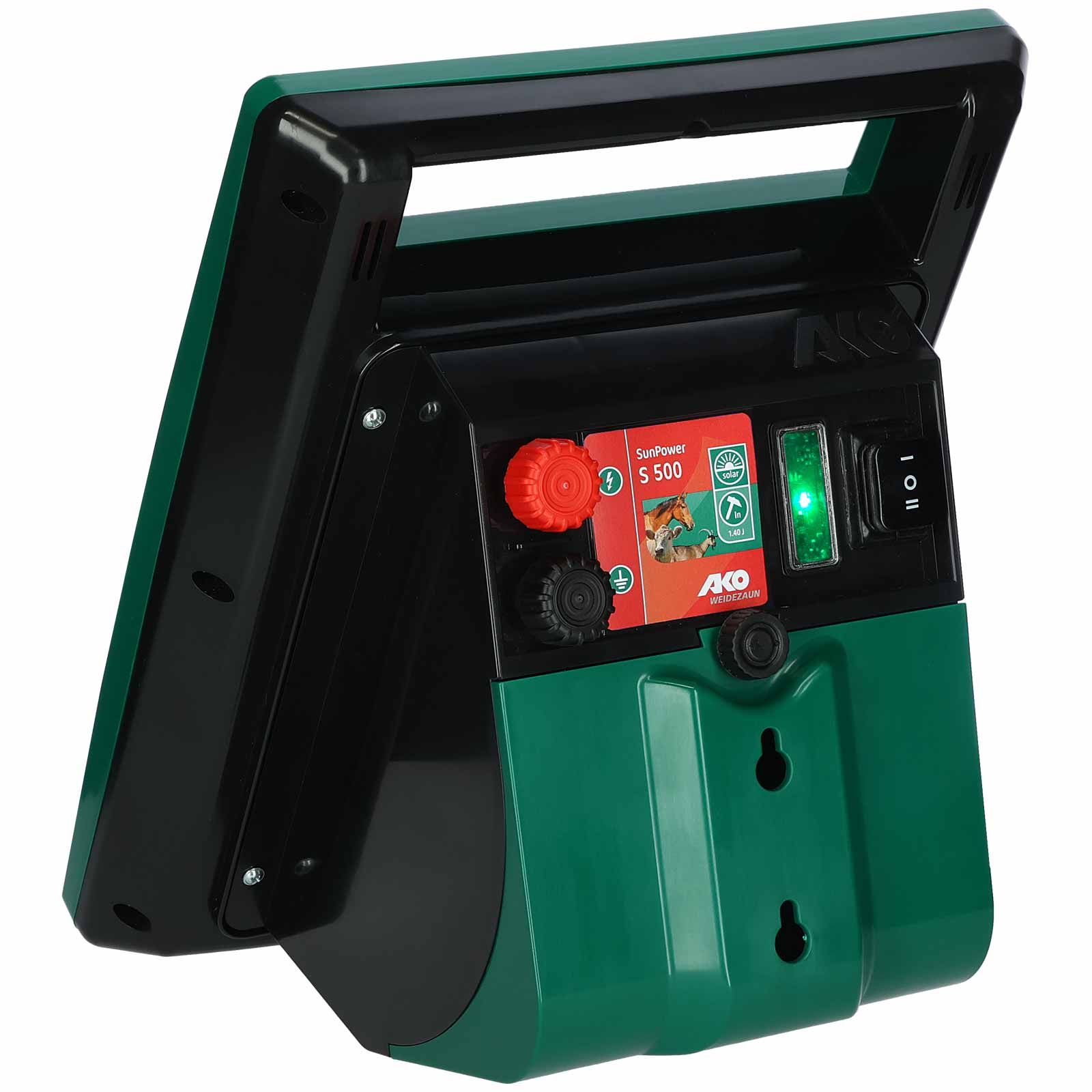 AKO Sun Power S 500 Elettrificatore Solare 8 Watt 12V, 0,75 Joule, comandi