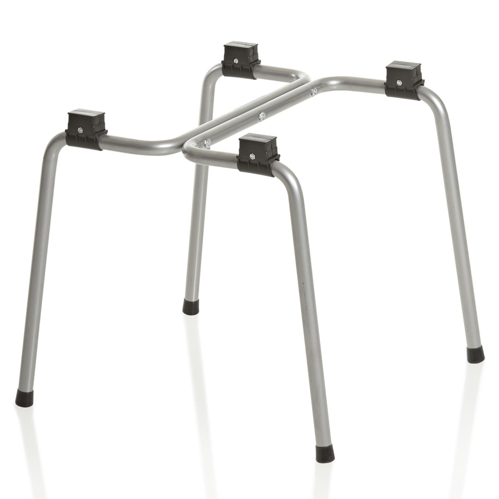 Piétement de table en métal pour bac de rinçage à vidange 100 L