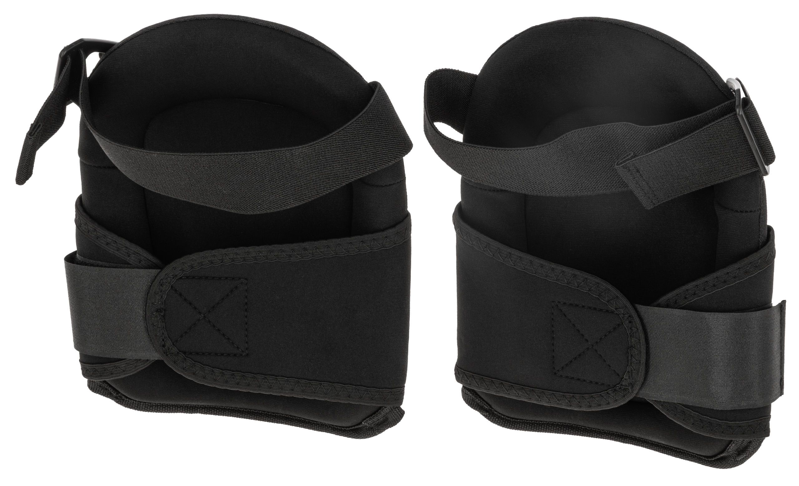 knee pads, protective pads, slim pads, black, adjustable straps