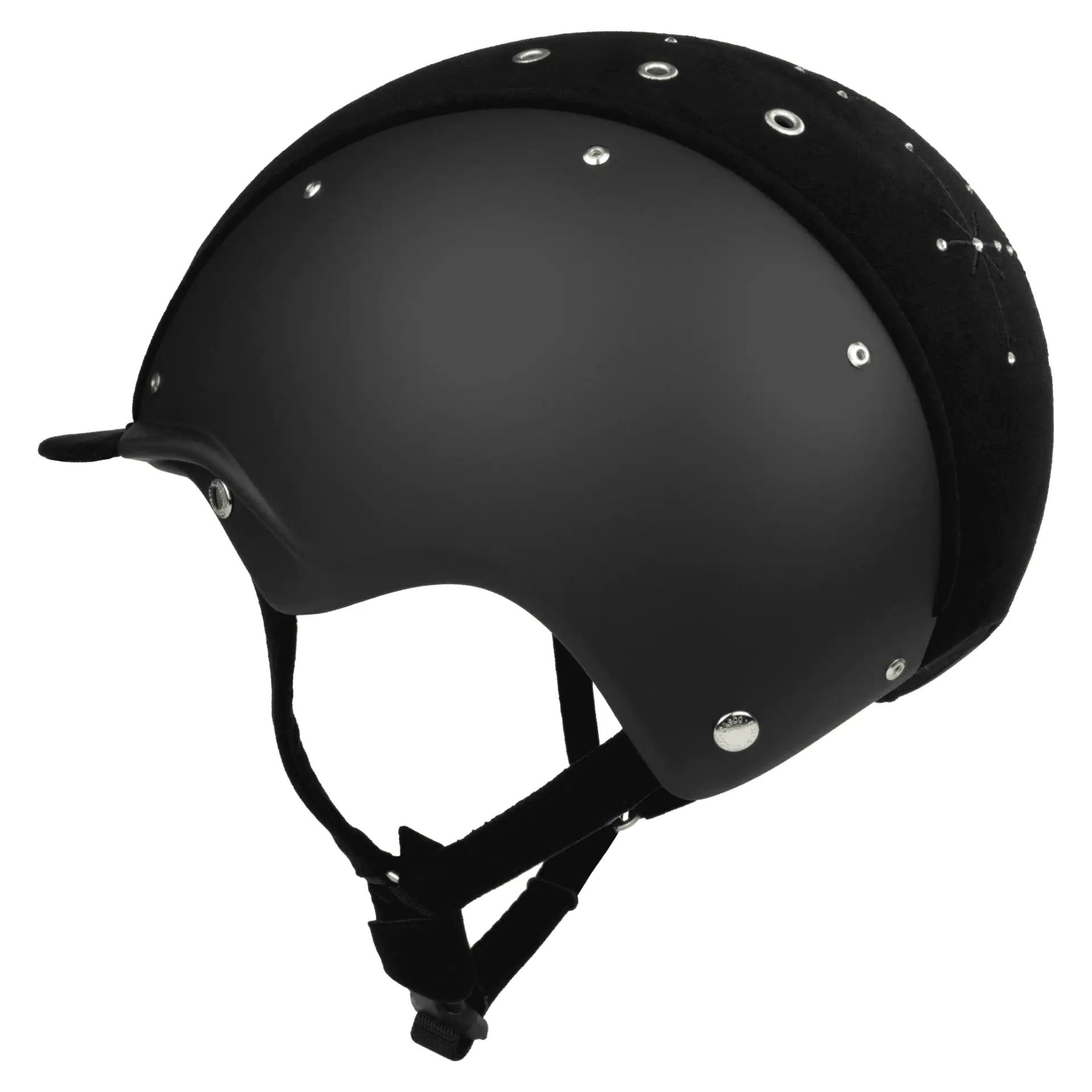 Casco Riding Helmet APART Iconic, Patent Leather & Velour, rear view