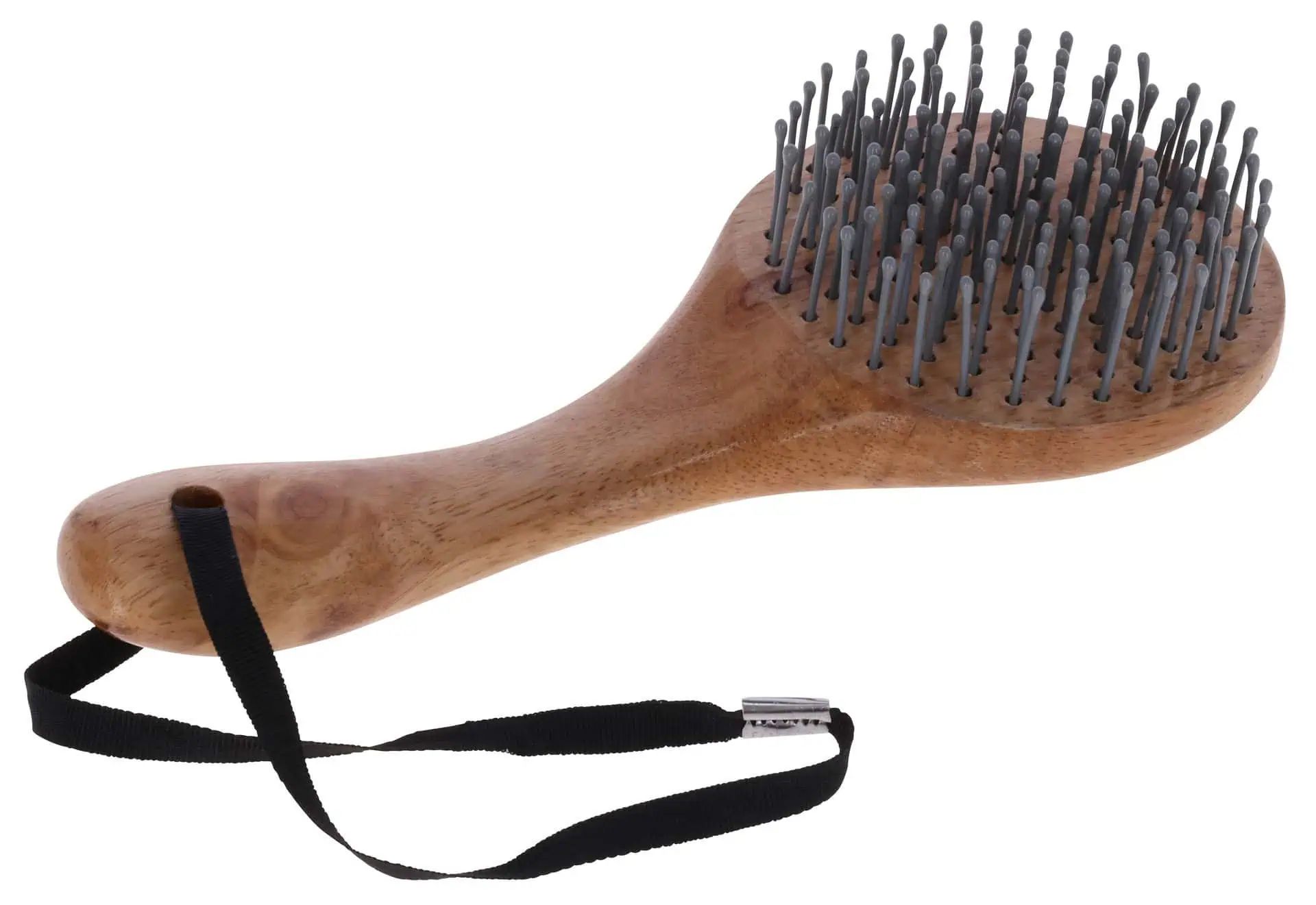 MagicBrush Spazzola per Criniera e Coda in Legno con Setole Elastiche, vista frontale