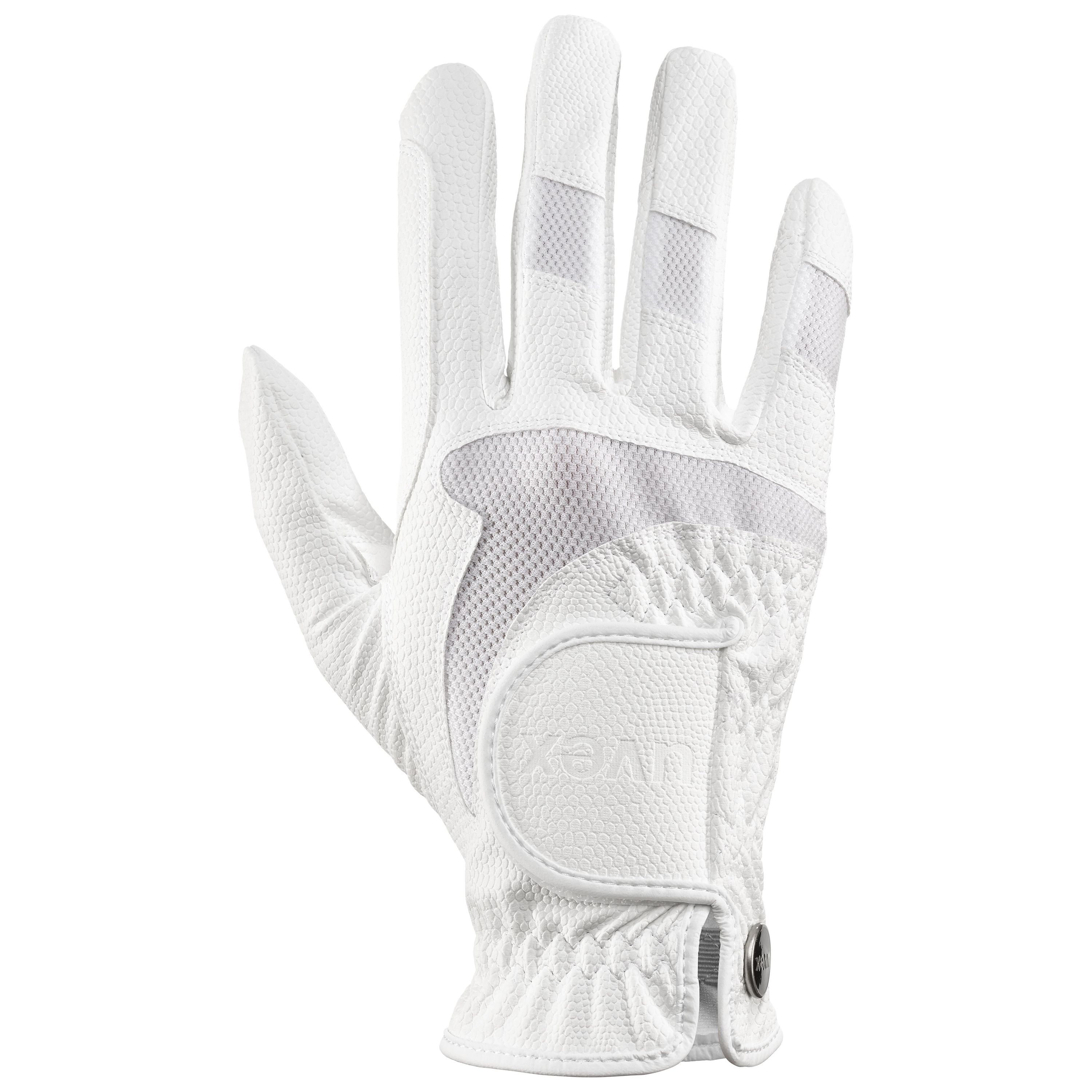 Gants d'équitation uvex i-performance 2 white 6.5