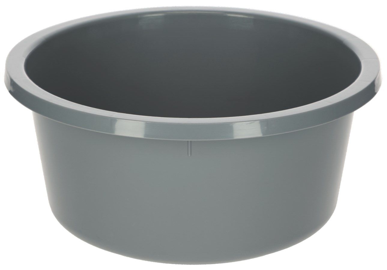Bol d'alimentation rond, 6 litres, gris