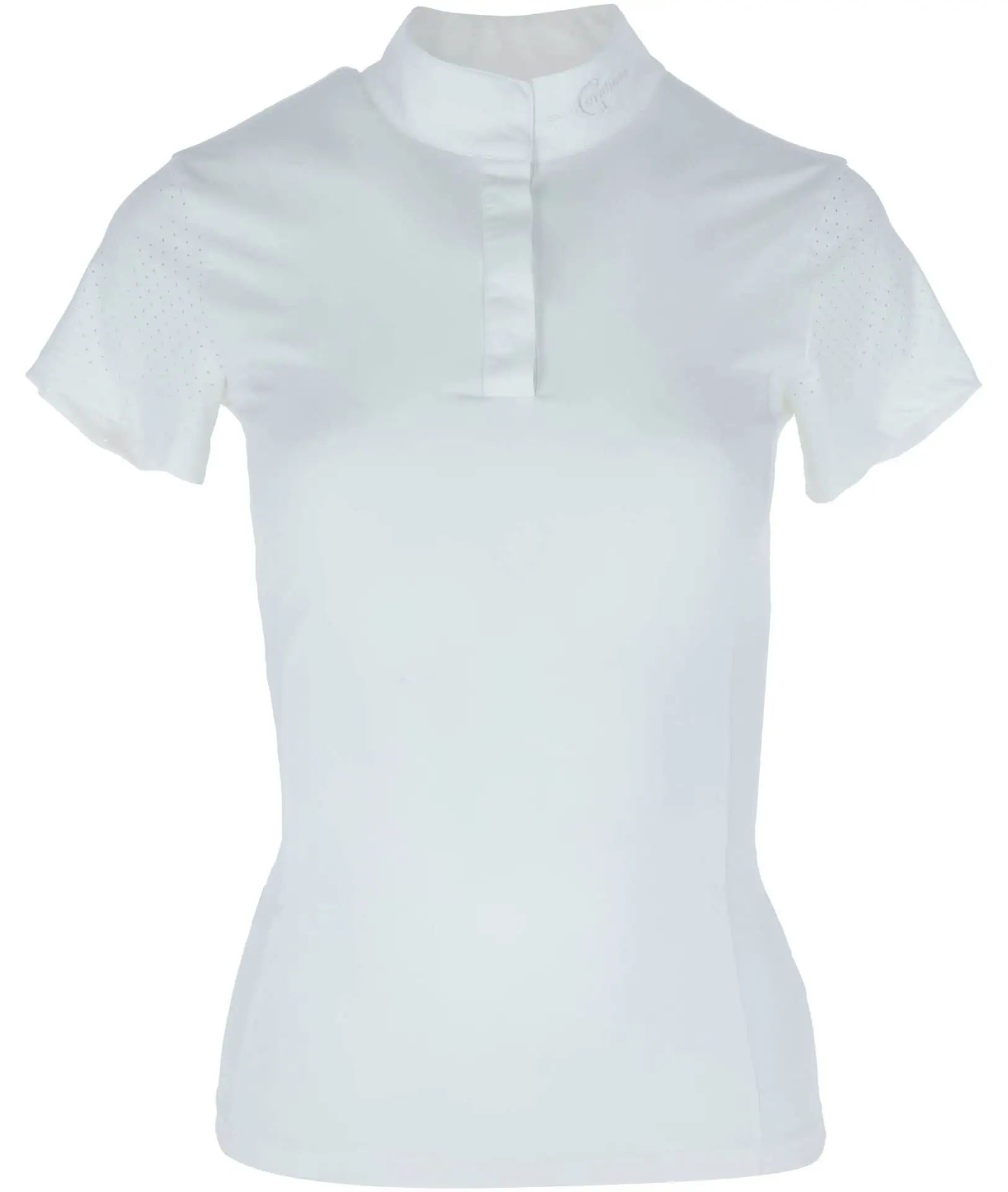 Covalliero Chemise de concours femme, blanc, respirante, tissu stretch 4 directions