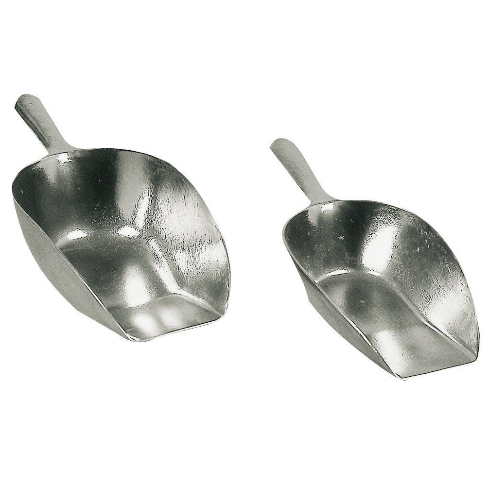 Pelle de pesée Kerbl en aluminium carrée, pour aliments concentrés, 2500 g