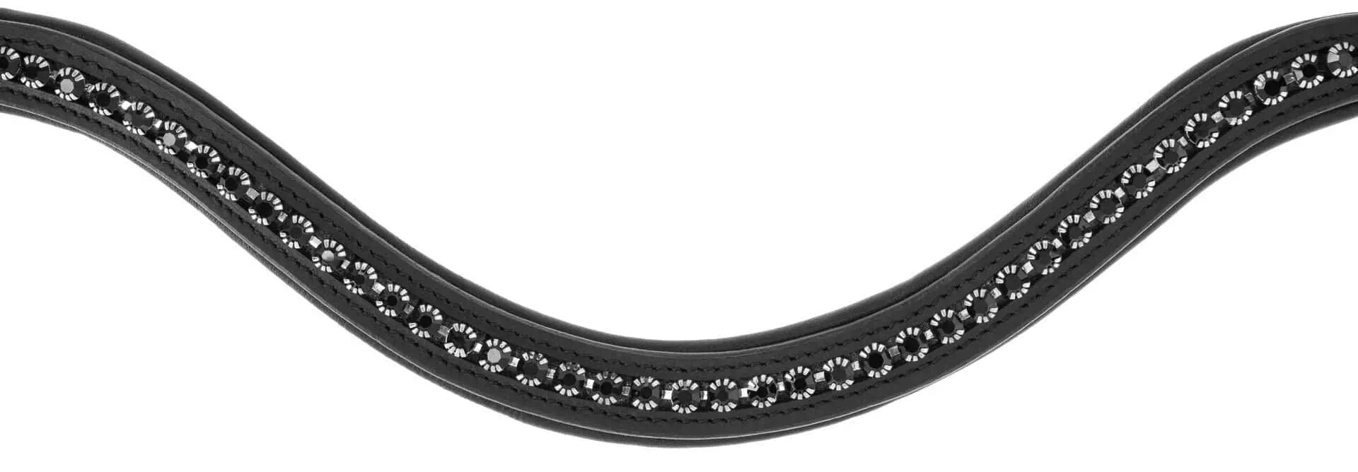 Covalliero Snaffle Bridle Swedish Black, Pony/COB/Full, detail view