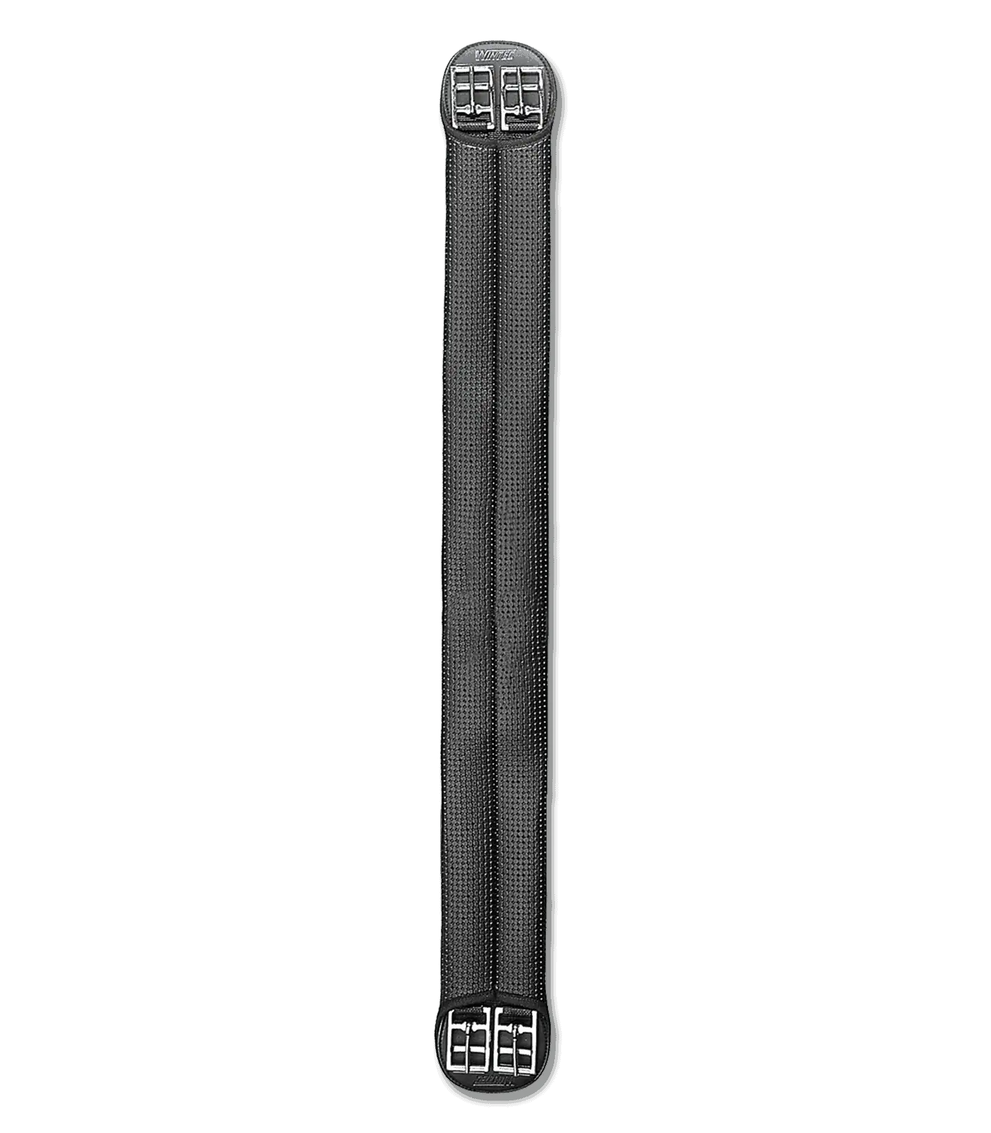Sangle élastique courte Wintec pour chevaux, noire avec boucles à rouleau, 70 cm
