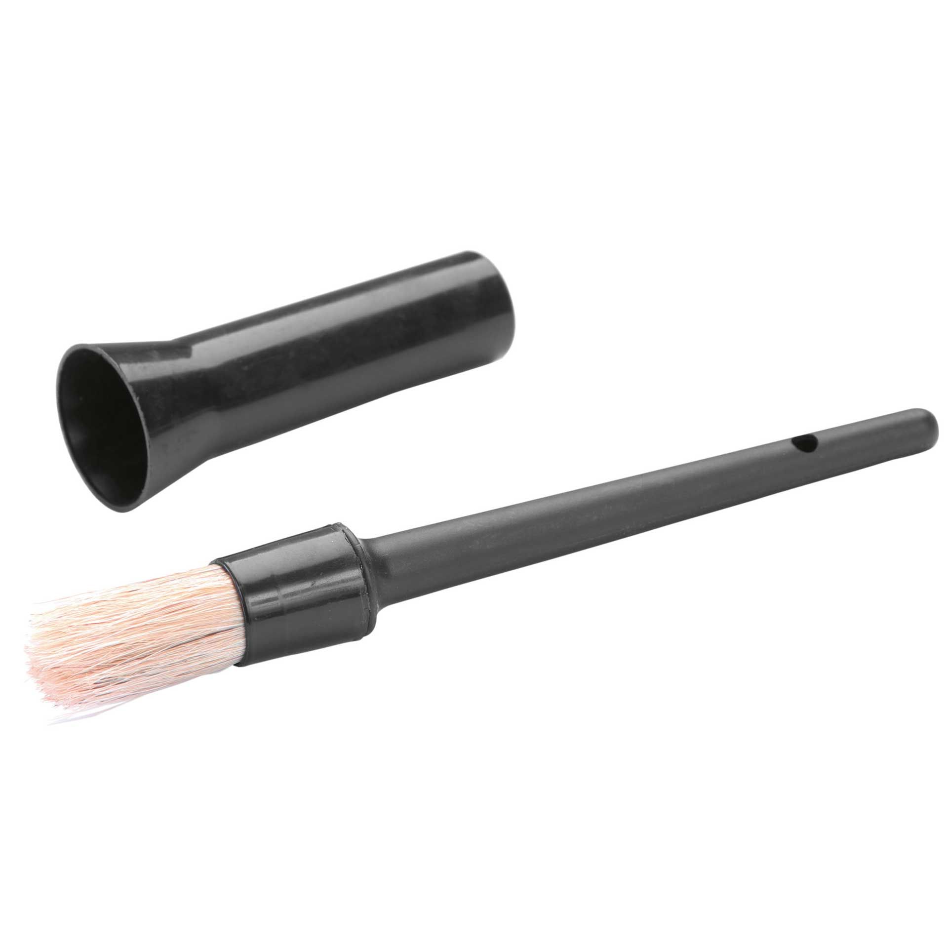 Hoof brush with cap, black