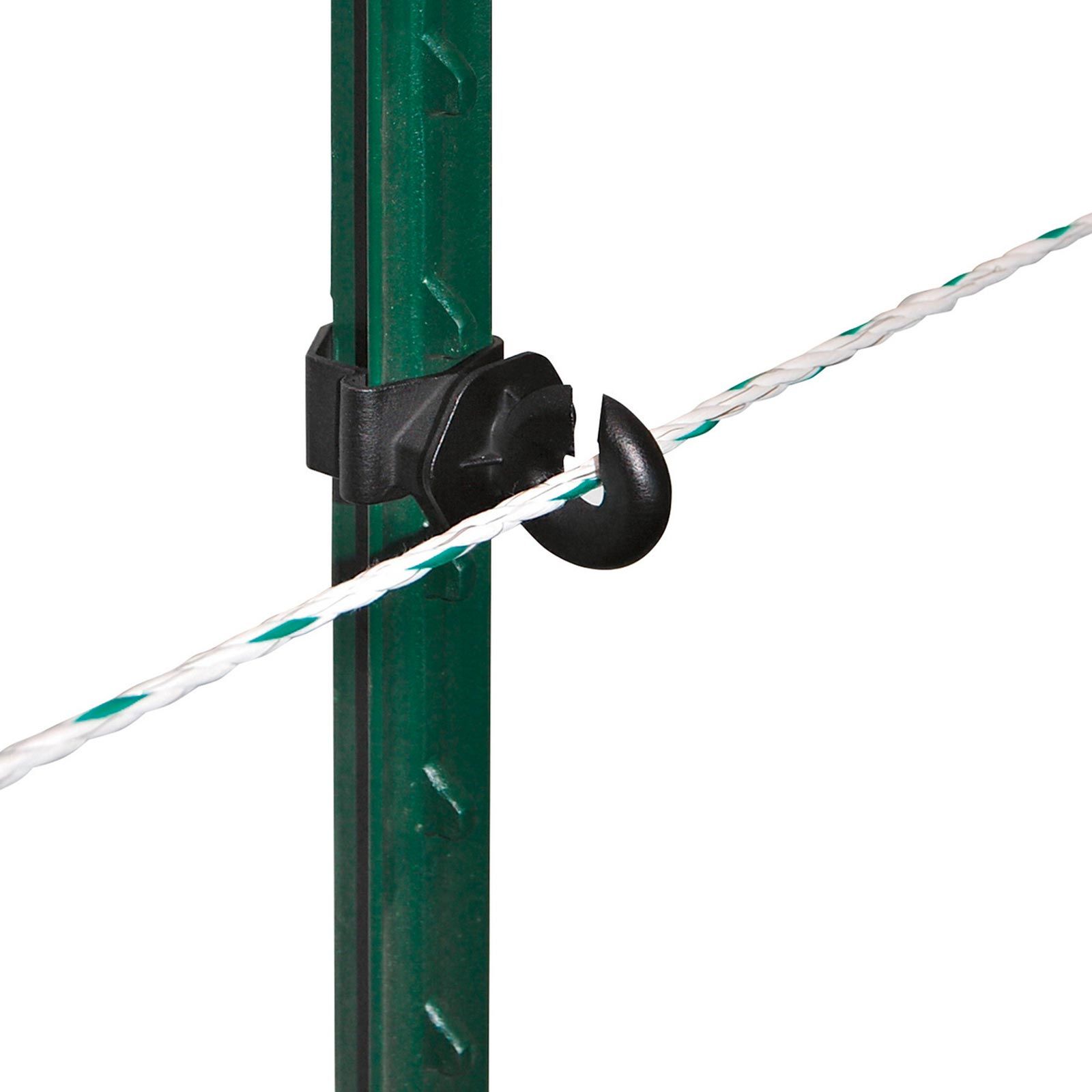 25x Isolateur annulaire T-Post noir