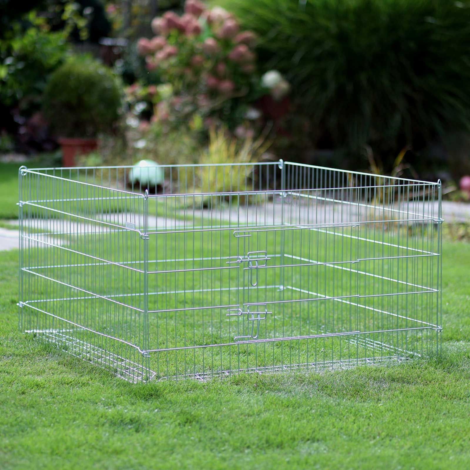Kerbl szabadtéri kifutó kitörésgátlóval 115 cm, horganyzott, használat közben