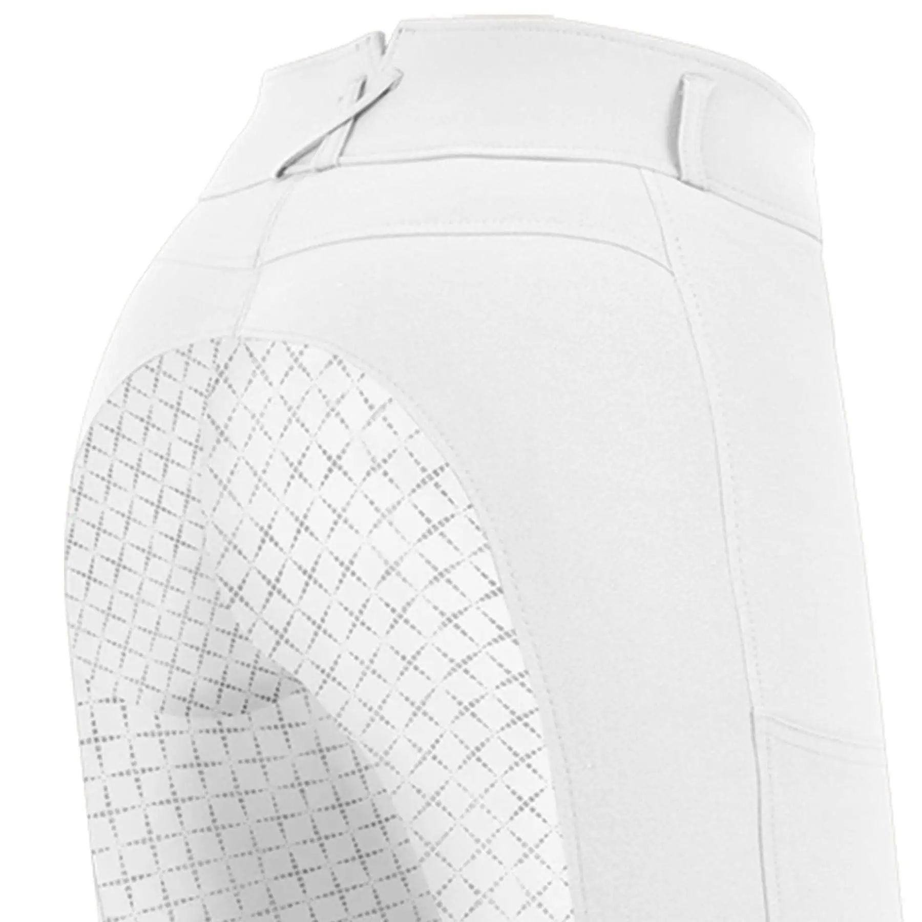 ELT Micro Sport szilikonos magas derekú lovaglónadrág, teljes ülőfelület, fehér, 164