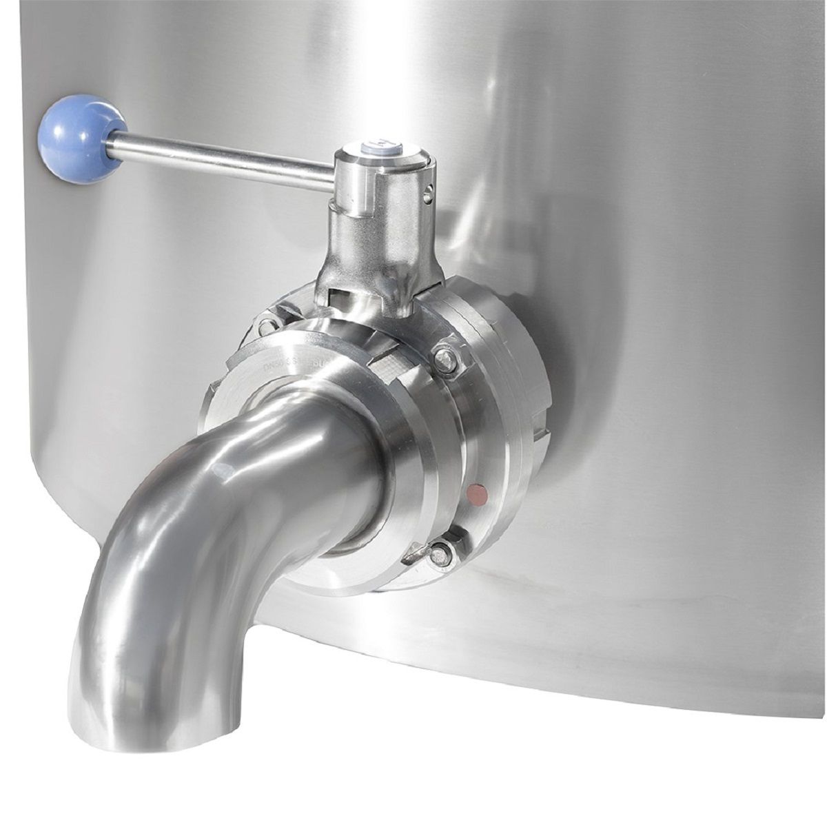 Milky Pasteurisator, Käse- & Joghurtkessel FJ 100 PF, 400V, Detailansicht, Ventil