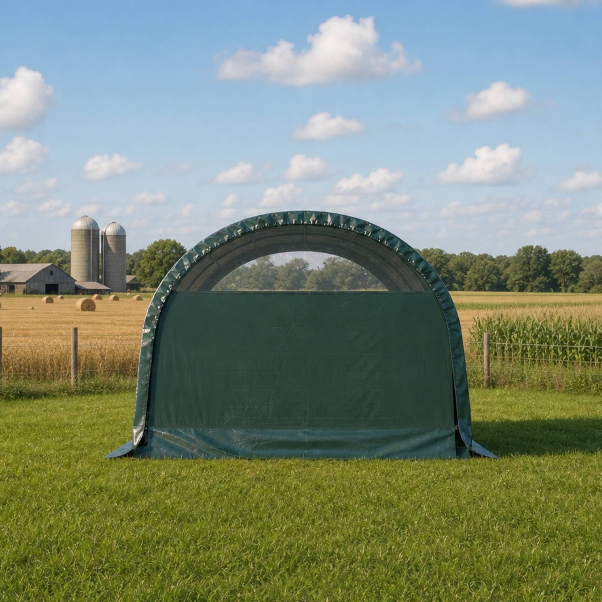 Zelt, Gartenzelt, grüner Schirm, bogen Schutz, Outdoor Ausrüstung