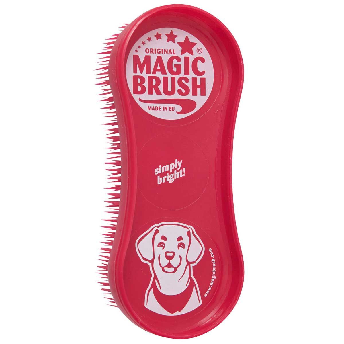 MagicBrush Perie DOG pentru câini cu efect de masaj, lavabilă, vedere din față