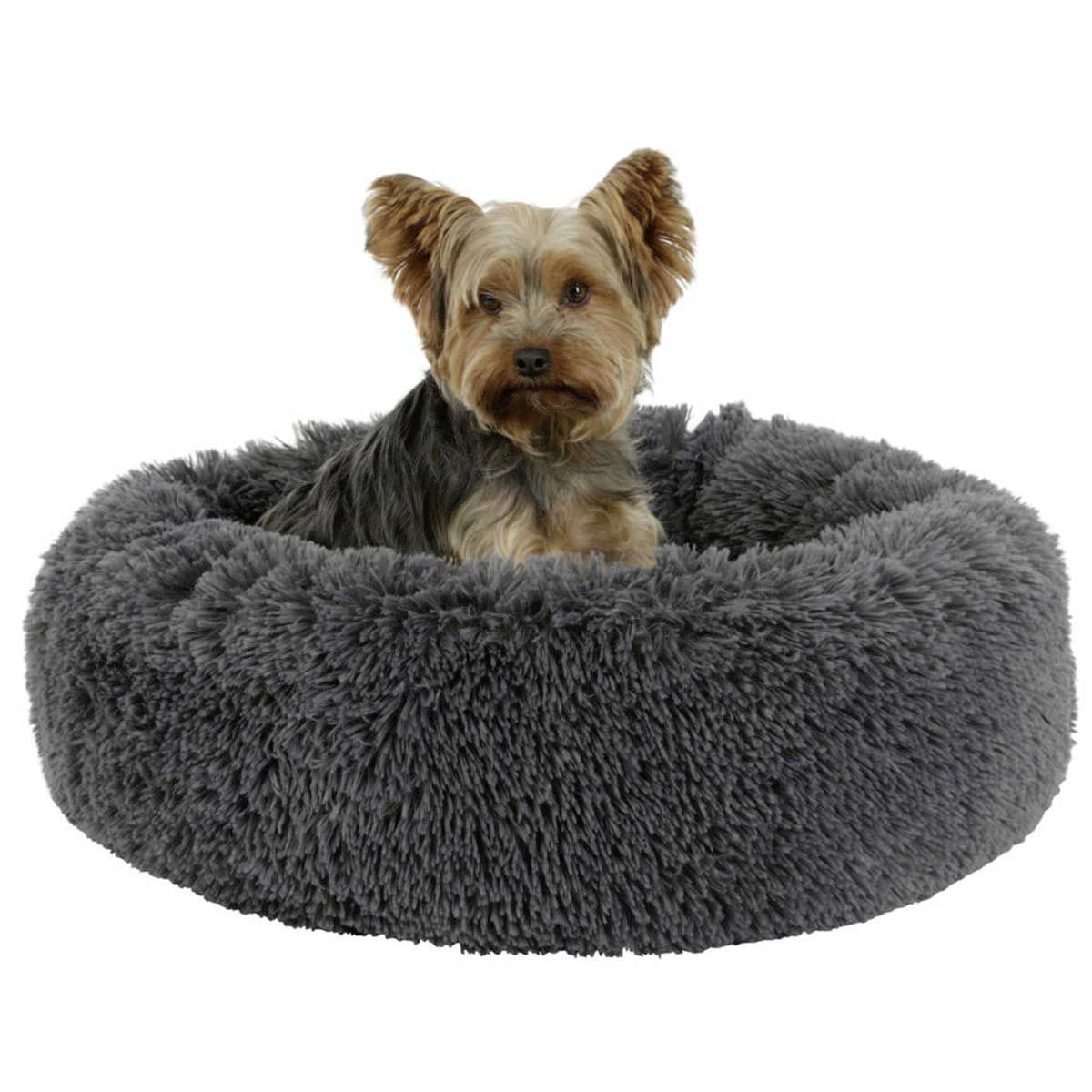 Kerbl Coussin câlin Fluffy pour chiens & chats, gris, 76 x 19 cm