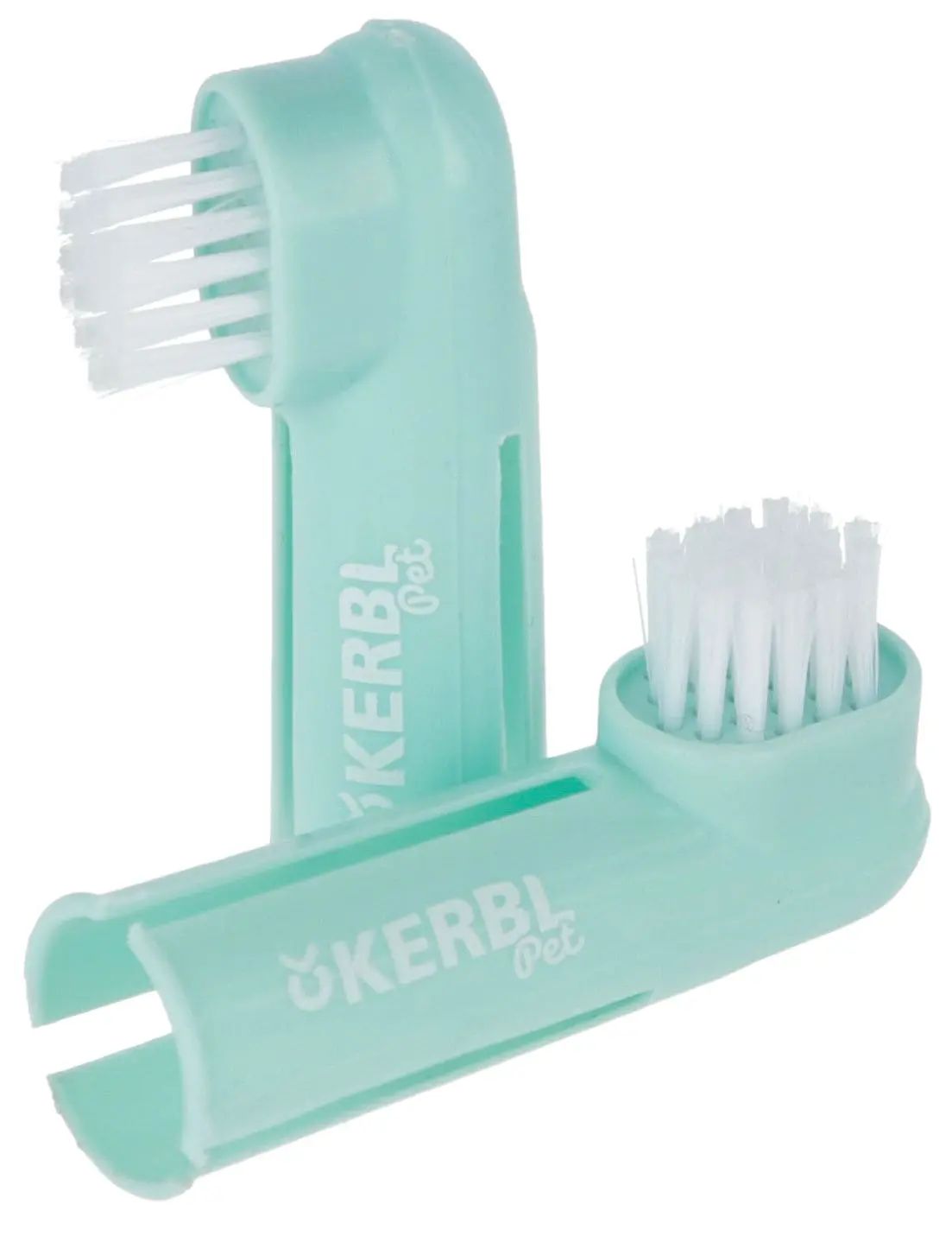 Kerbl Brosse à dents à doigt pour chien 6 cm, lot de 2, kit