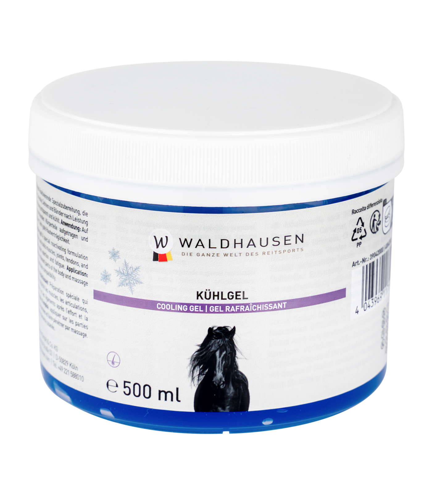 Waldhausen Kühlgel Easy-Cool für Pferde, kühlend & pflegend, 500 ml