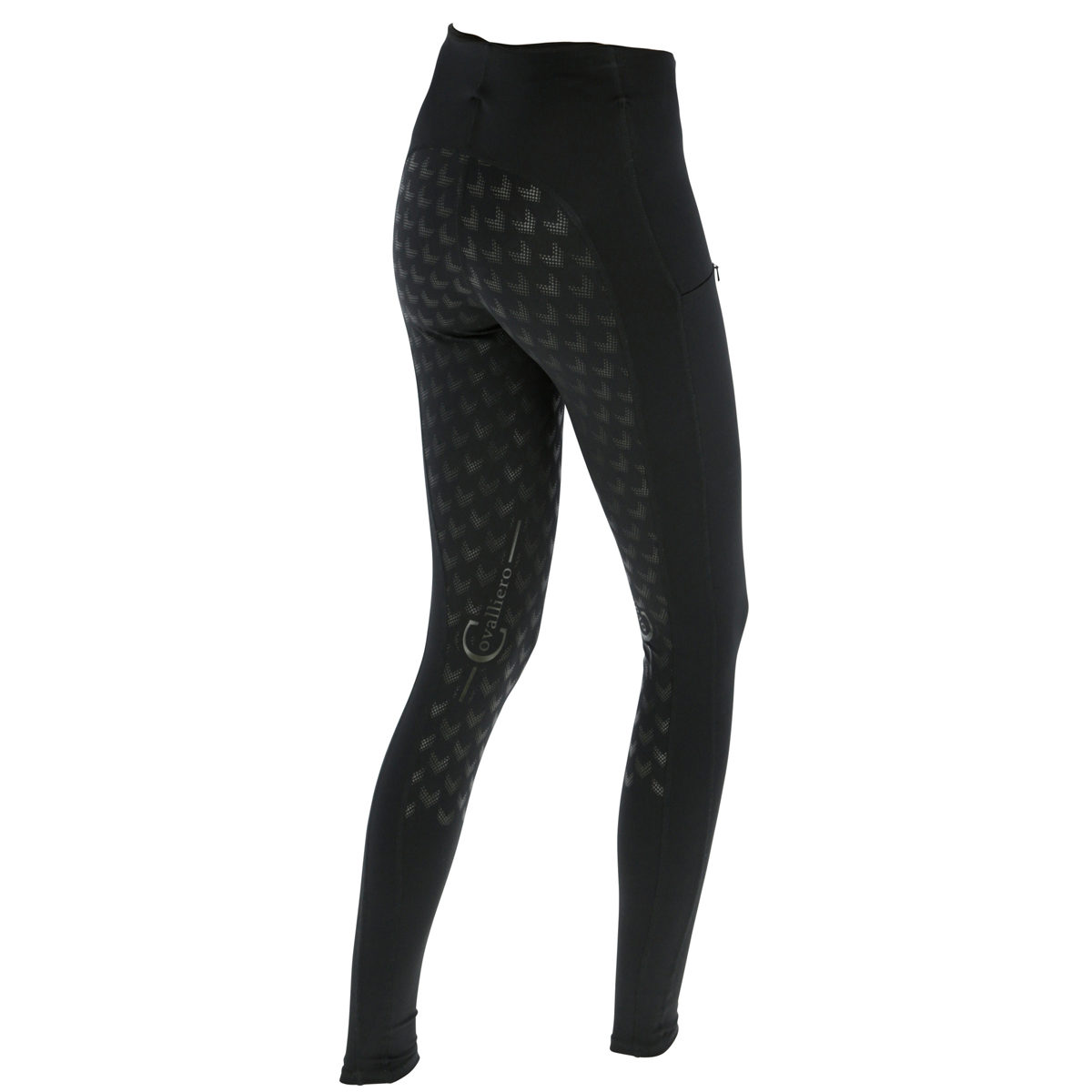 Covalliero Equona Lovagló Leggings Teljes Üléssel, 4 irányban rugalmas, fekete 40/42