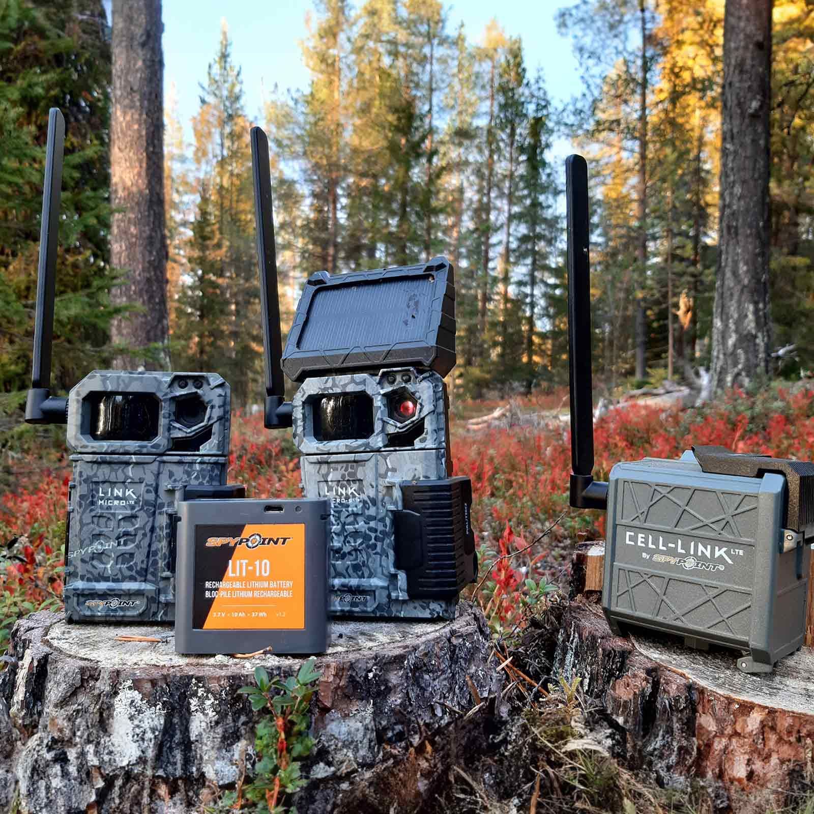 Spypoint LIT-10 Lithium-Akku für Wildkameras, wiederaufladbar, im Einsatz