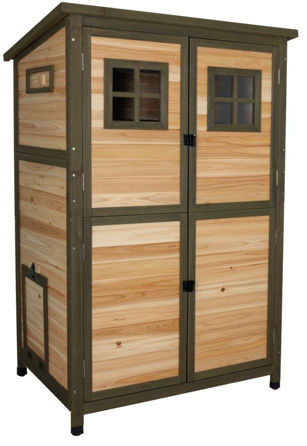 Poulailler en bois Kerbl Tower 109x75x167 cm