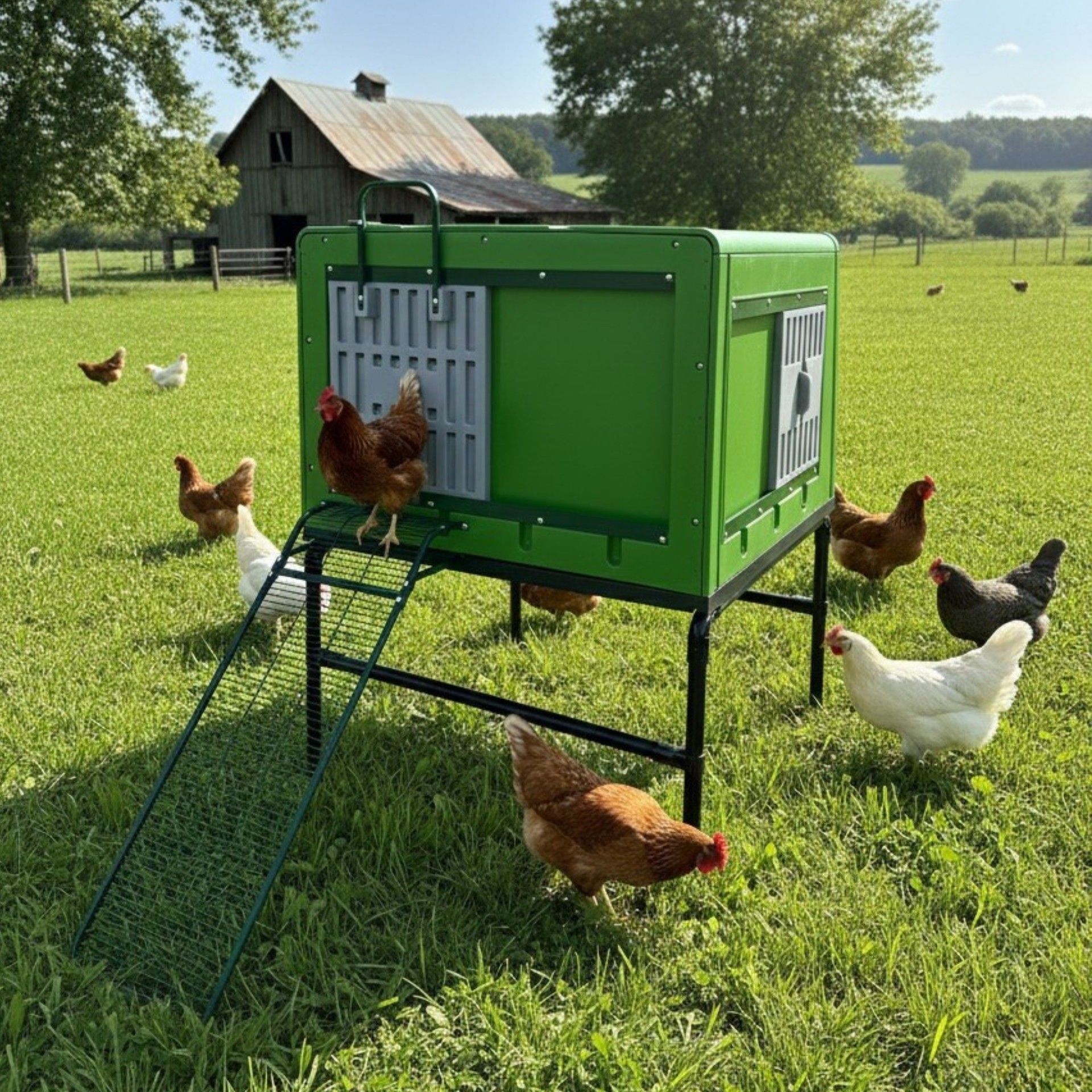 Poulailler mobile Agrarzone « The Egg Loft » en plastique