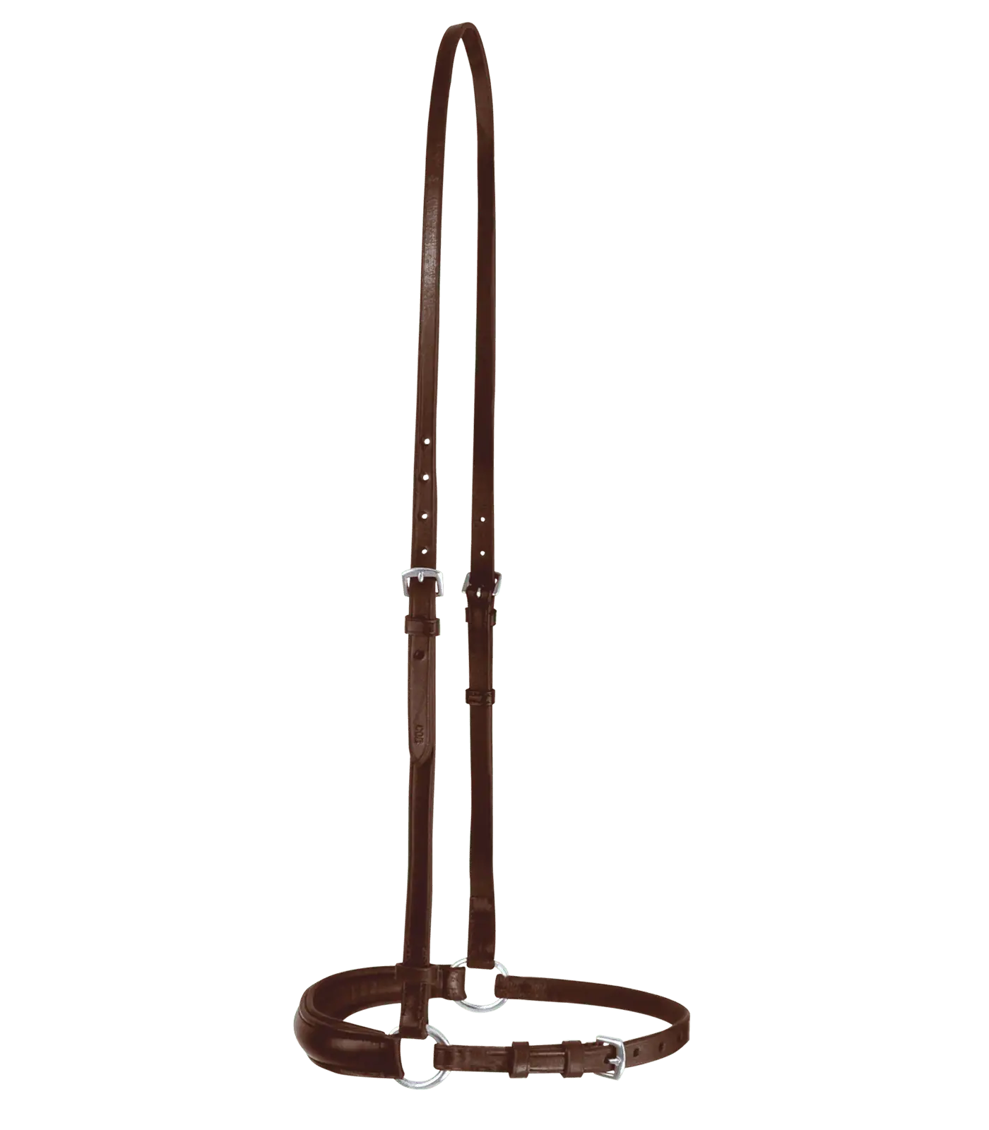 Waldhausen S-Line Muserolle allemande, cuir rembourré, marron, FULL