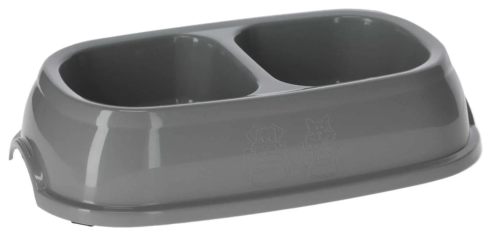 Kerbl Pet Gamelle double en plastique antidérapante, couleur assortie