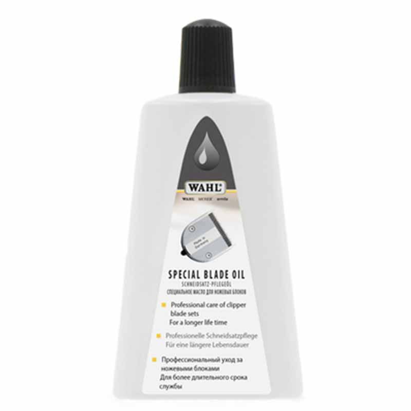 WAHL Speciális Nyírógépolaj 200 ml, vágókészlet ápolása, csomagolás