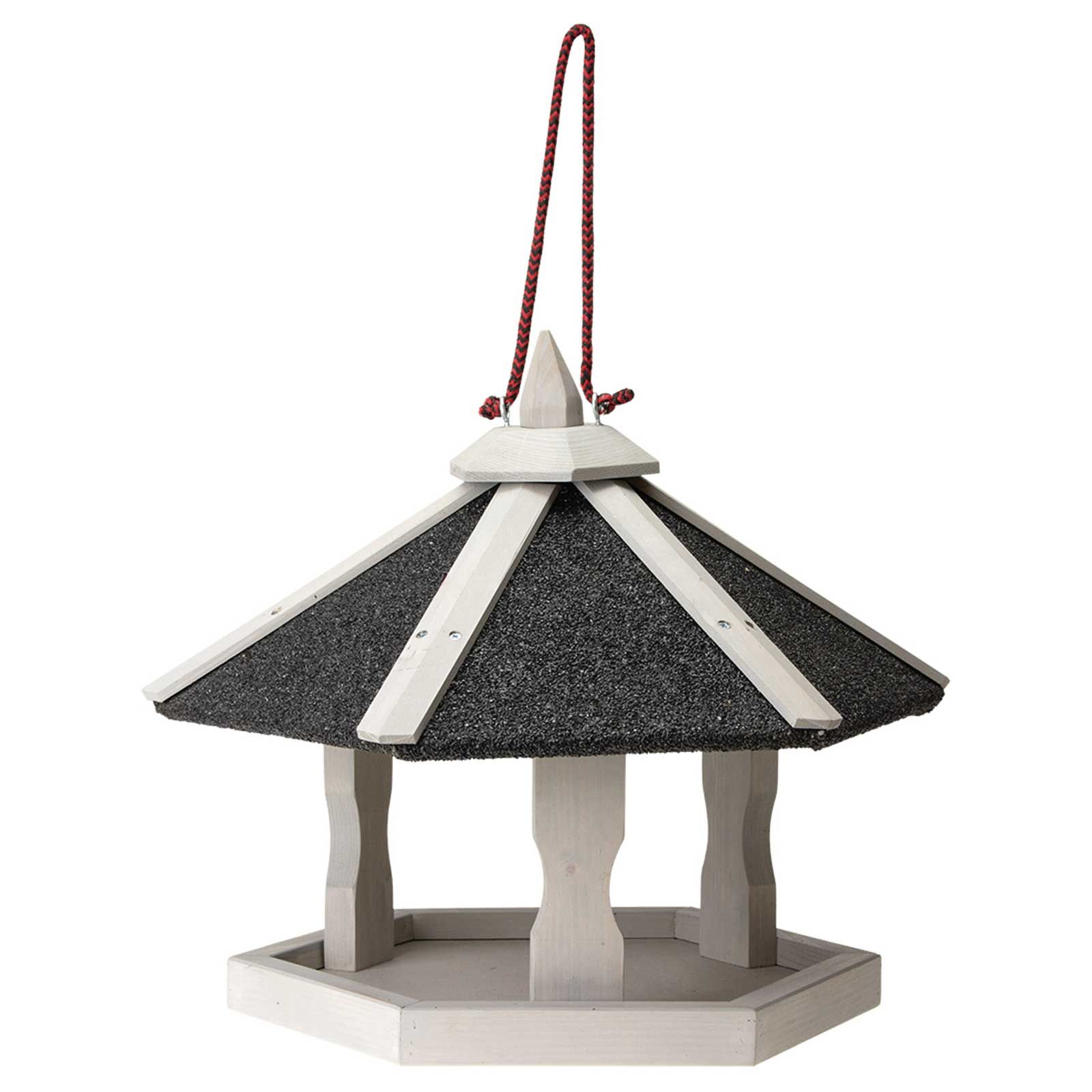 mangeoire oiseaux RENA à suspendre grise