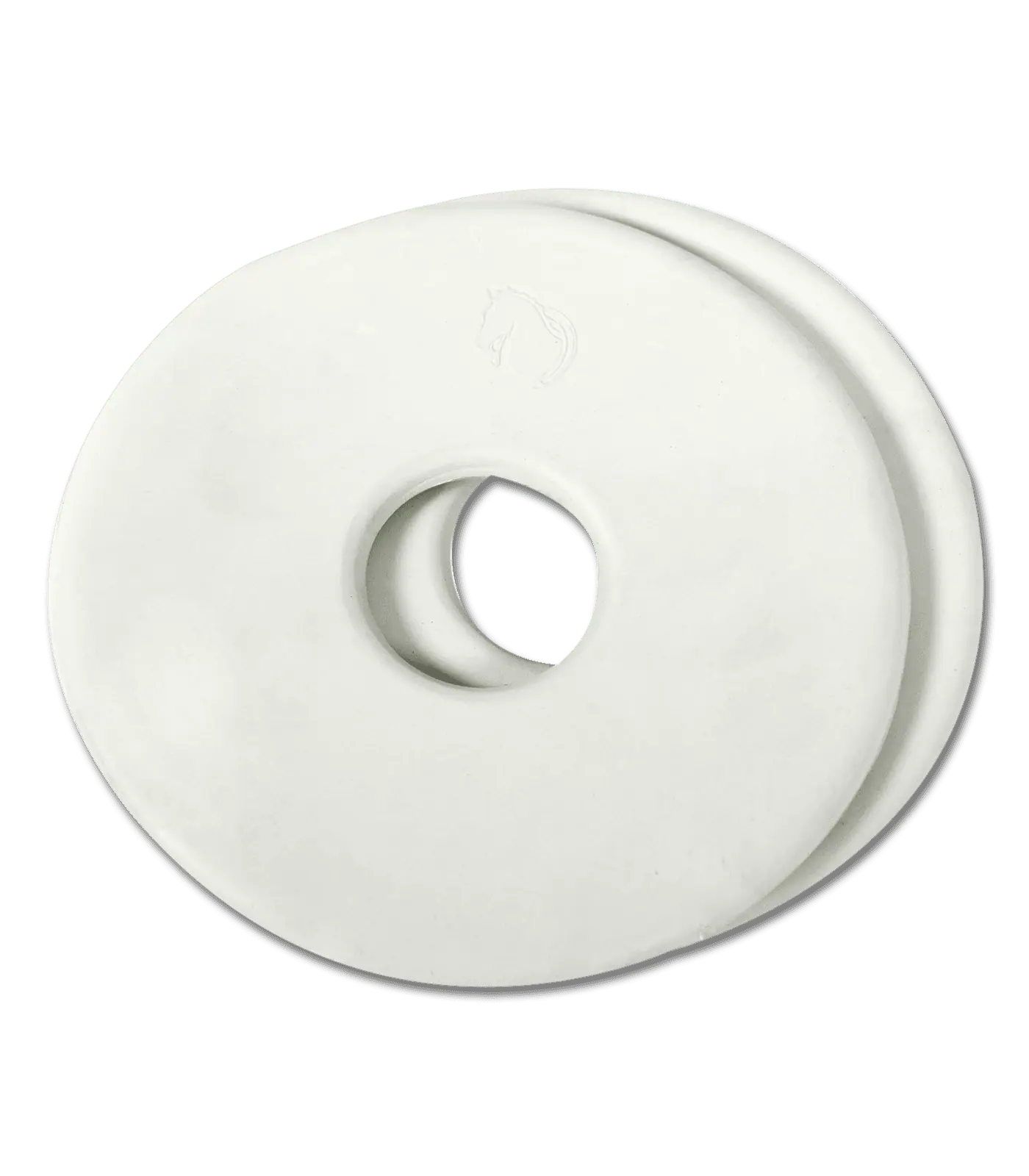 Waldhausen Rondelles de mors, la paire – Protection commissures sensibles, blanc