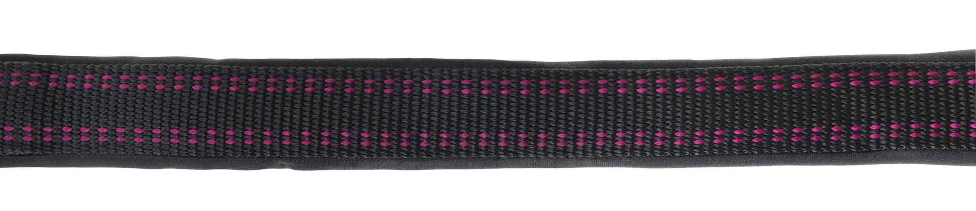Licol de cheval Covalliero Royal, noir/fuchsia, rembourré et robuste, noir/Fuchsia, Shetty