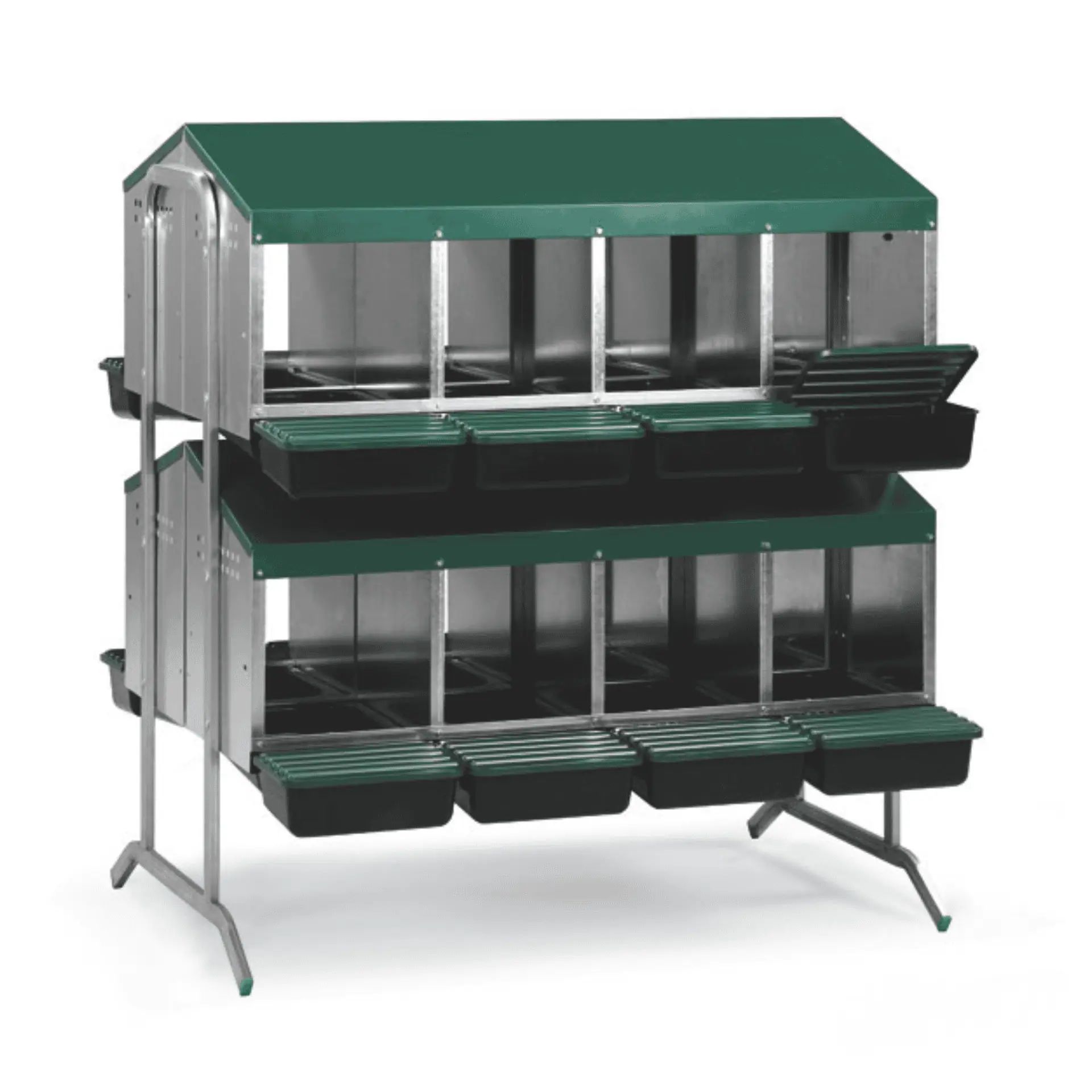 Agrarzone Stacked Laying Nest 16 Compartments Metal with Double Stand 2 faces