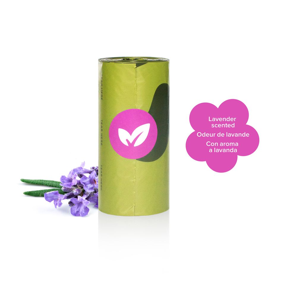 Earth Rated Dispenser per sacchetti di rifiuti per cani Lavanda, confezione