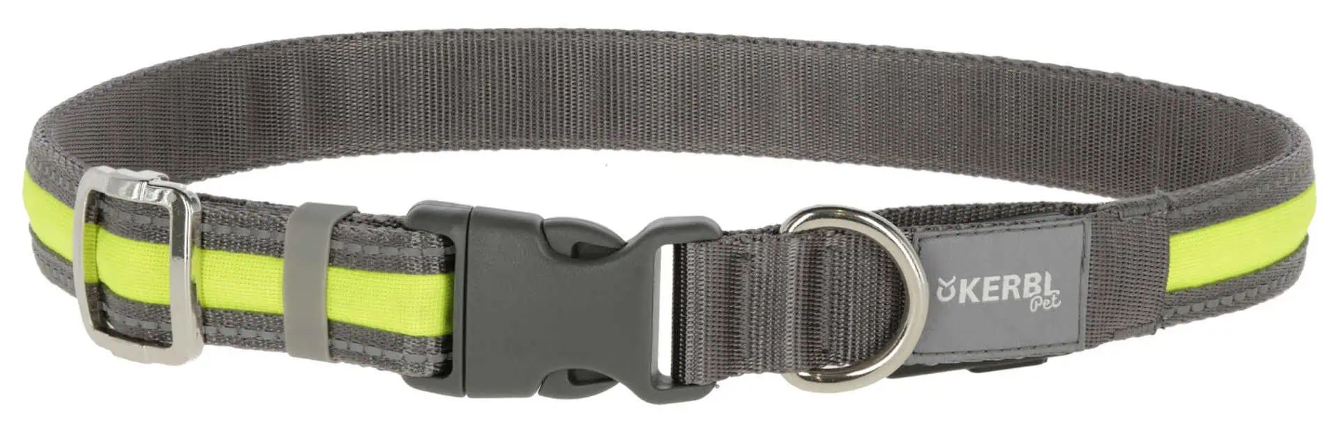 Kerbl Light & Reflex Collare Luminoso per Cani, LED Lampeggiante
