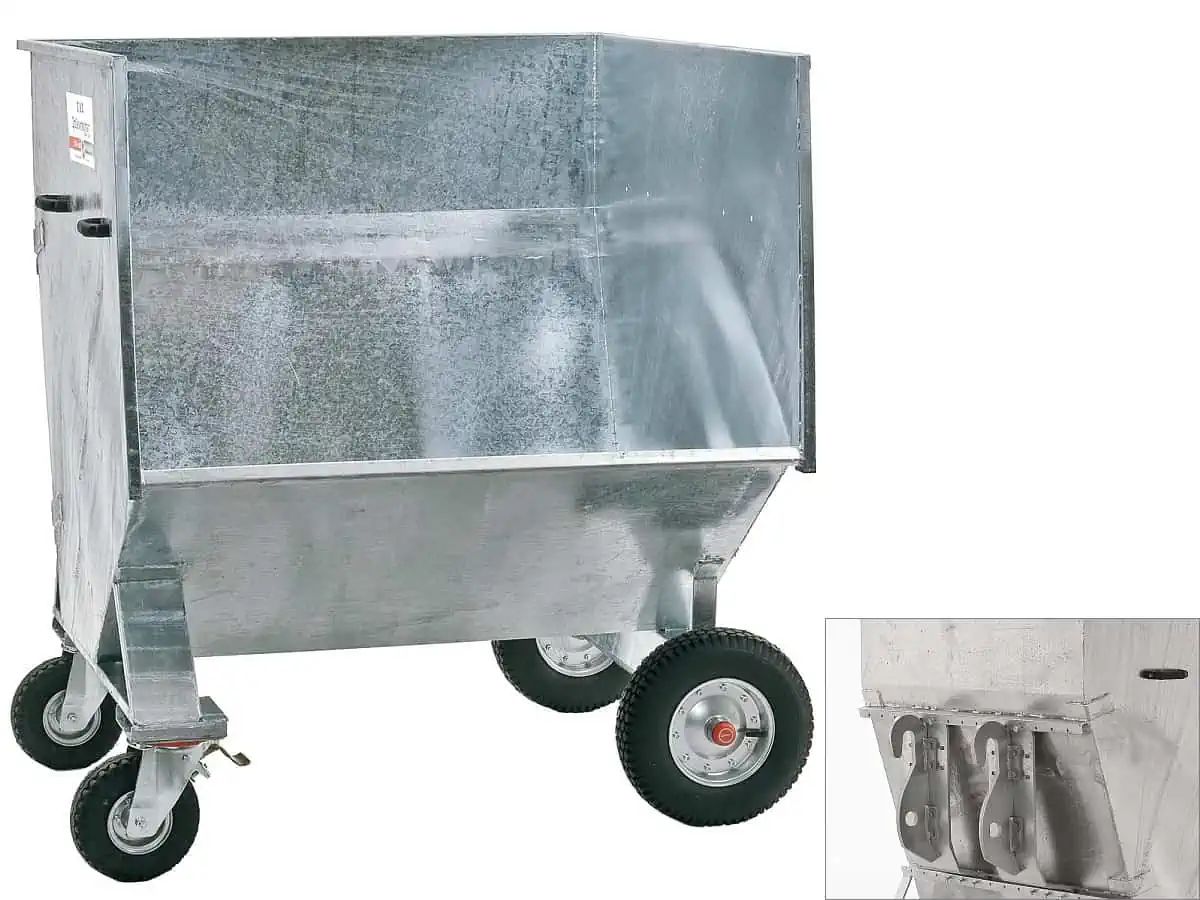 Growi Großraumkuli für Hoflader Weidemann mechanisch, Tiefe 1,3 m, Kramer-Allrad, 1,3 m