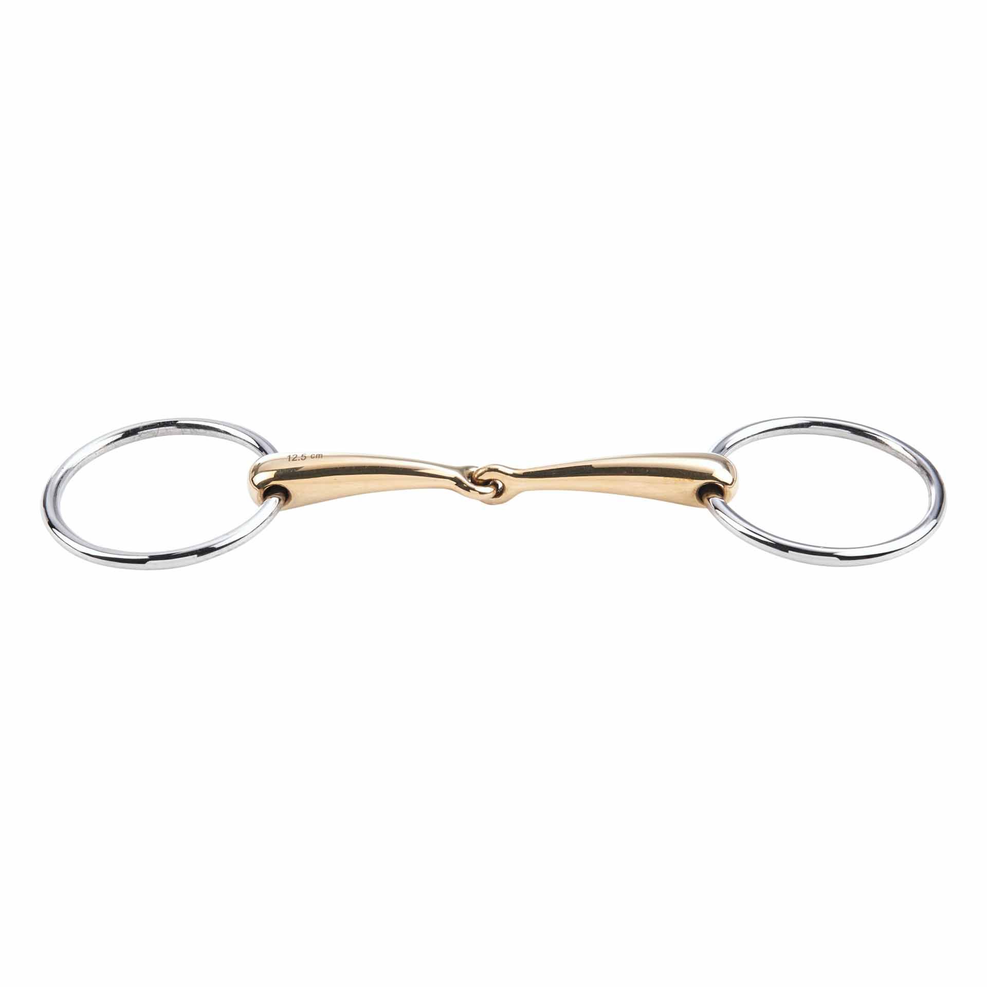 BUSSE vízi zabla KAUGAN 16 mm, egyszerűen törött, rozsdamentes gyűrűkkel, részlet