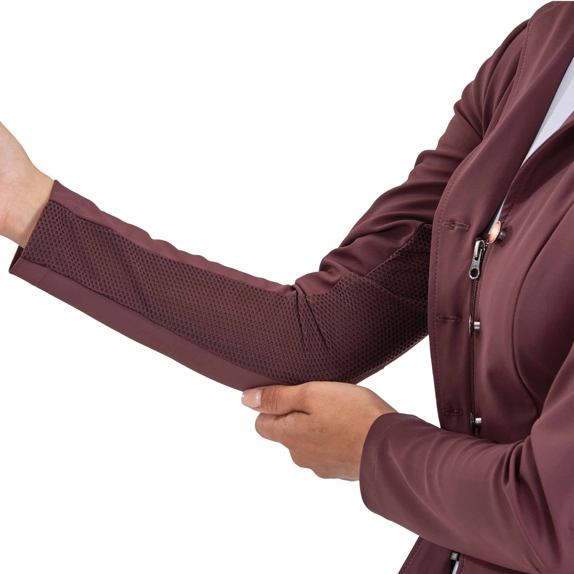 Veste de concours BUSSE FLORENZ, légère avec inserts mesh, bordeaux 34