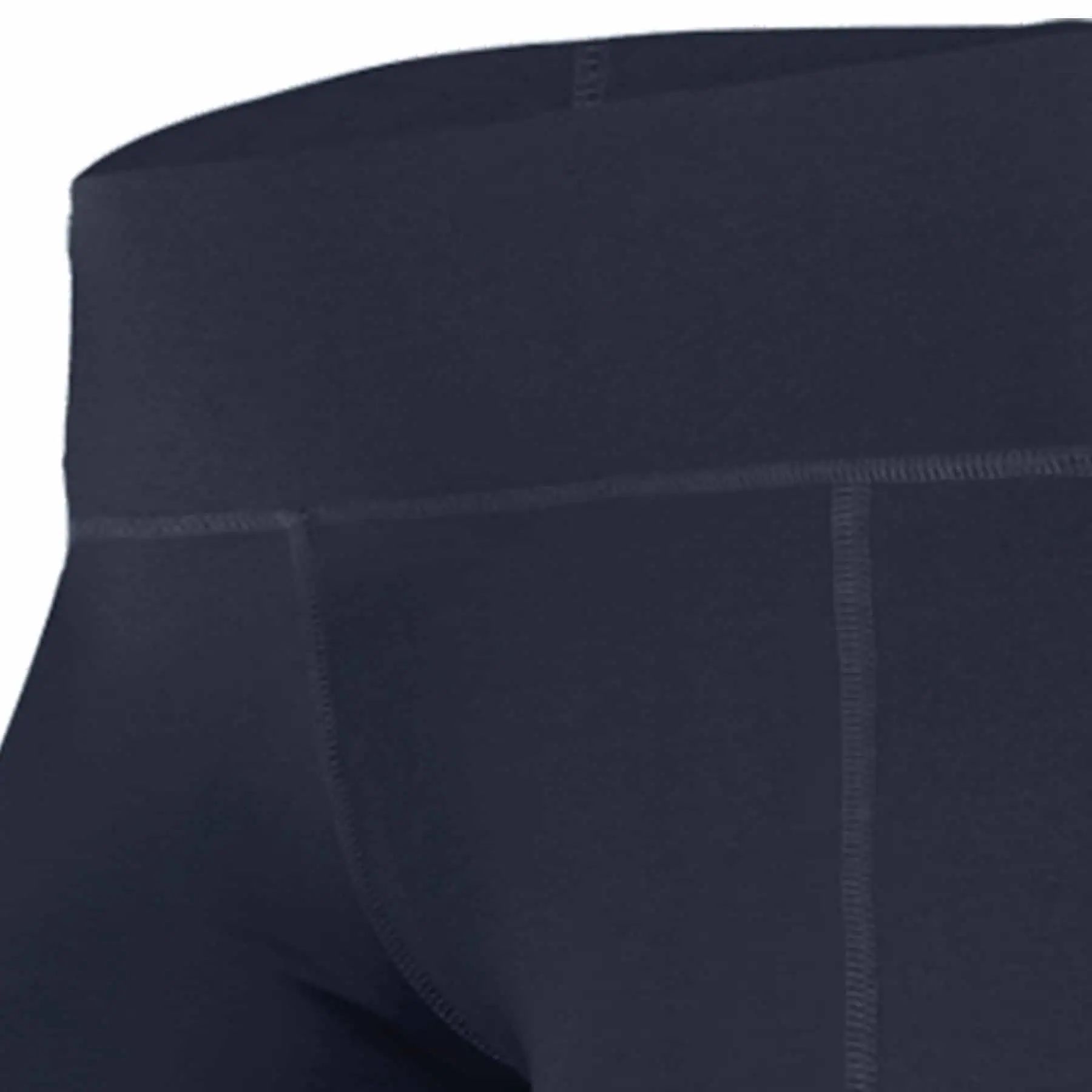 Legging d'équitation thermique Ella ELT, fond intégral silicone, enfant, bleu nuit, 164