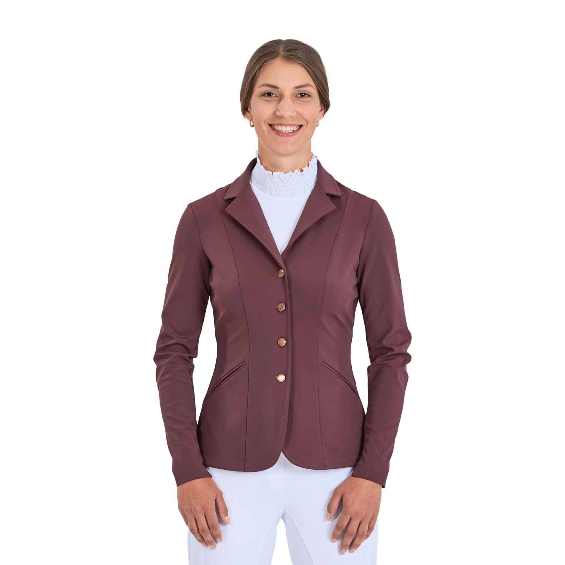 Veste de concours BUSSE FLORENZ, légère avec inserts mesh, bordeaux 34