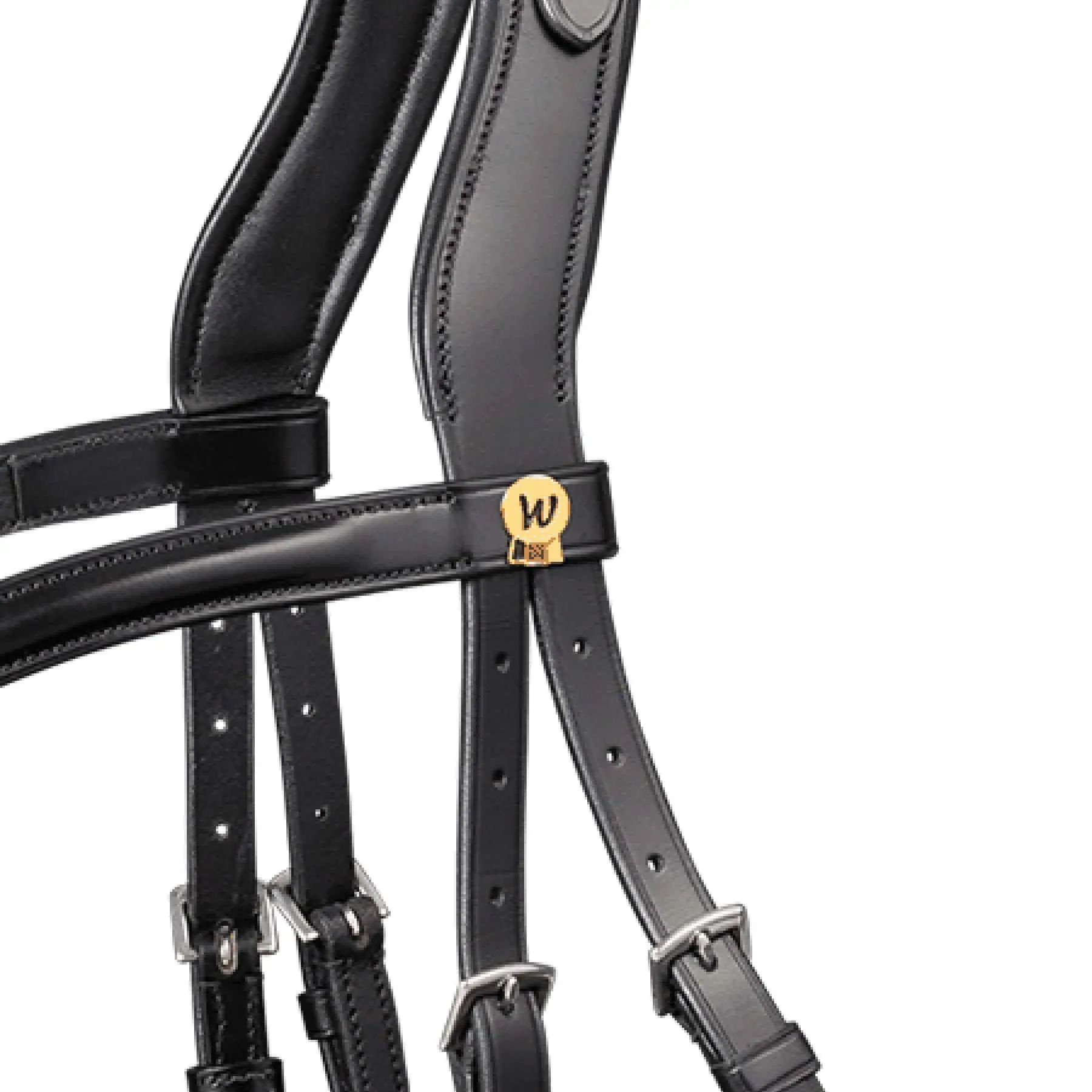 Waldhausen S-Line Bridon Sensation, Combiné Anglais, détail, logo