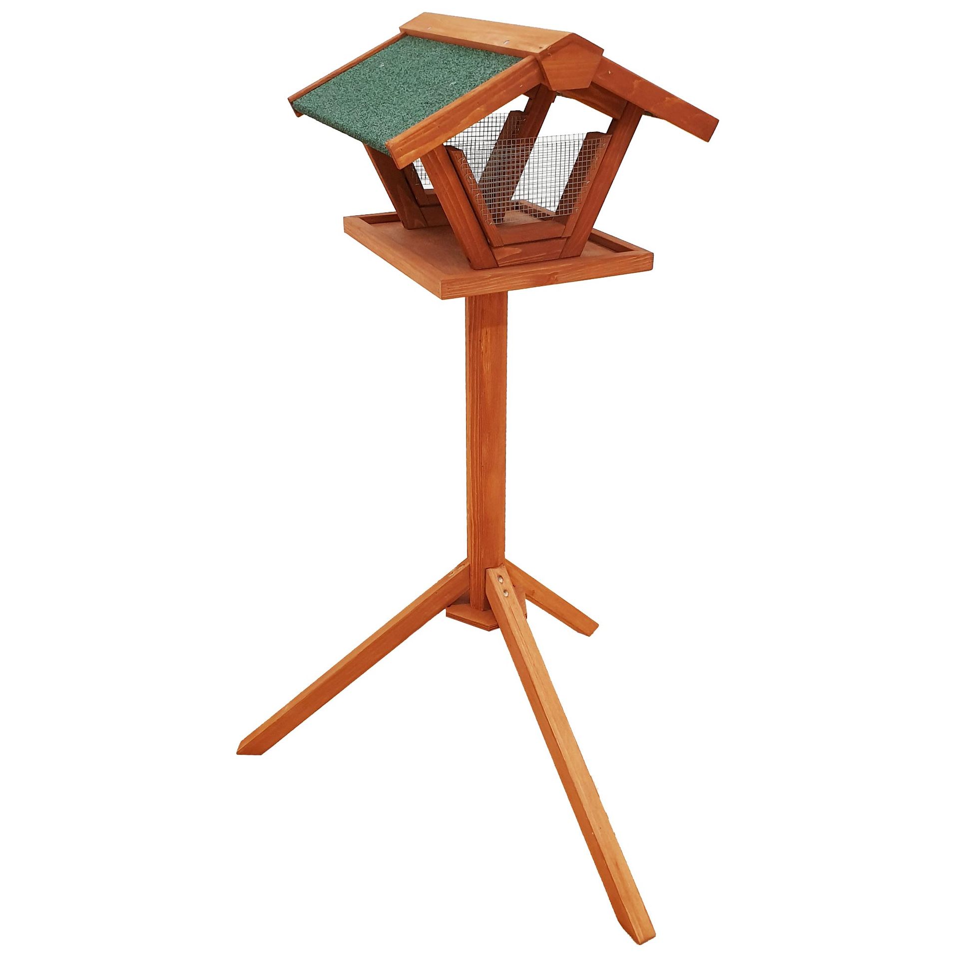 Bird Table RUBIO with Stand, 2 Feed Silos & Feeding Tray