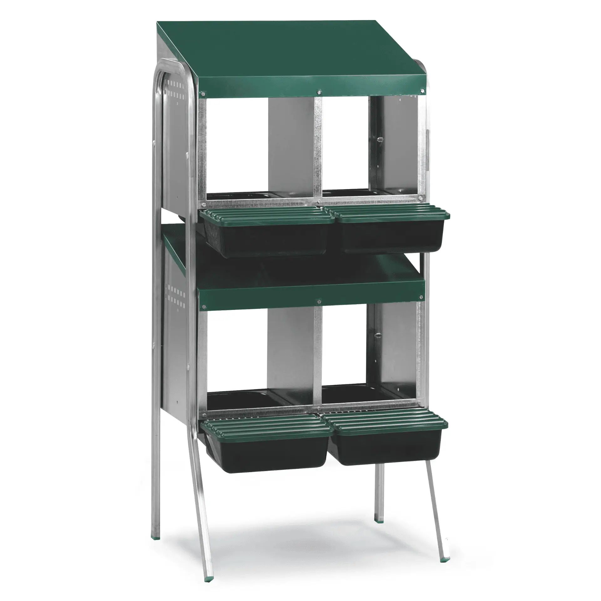 Agrarzone Stacked Nesting Box for Chickens with Double Stand, size variants