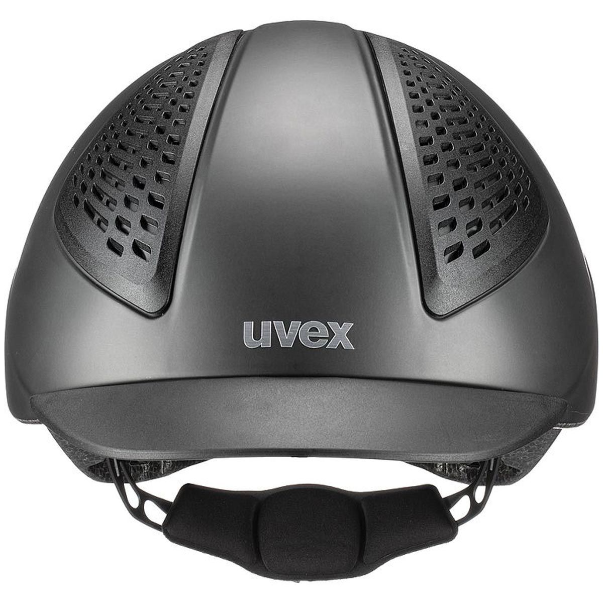 uvex exxential 2 LED Reithelm mit Helmbeleuchtung, schwarz matt, Rückansicht