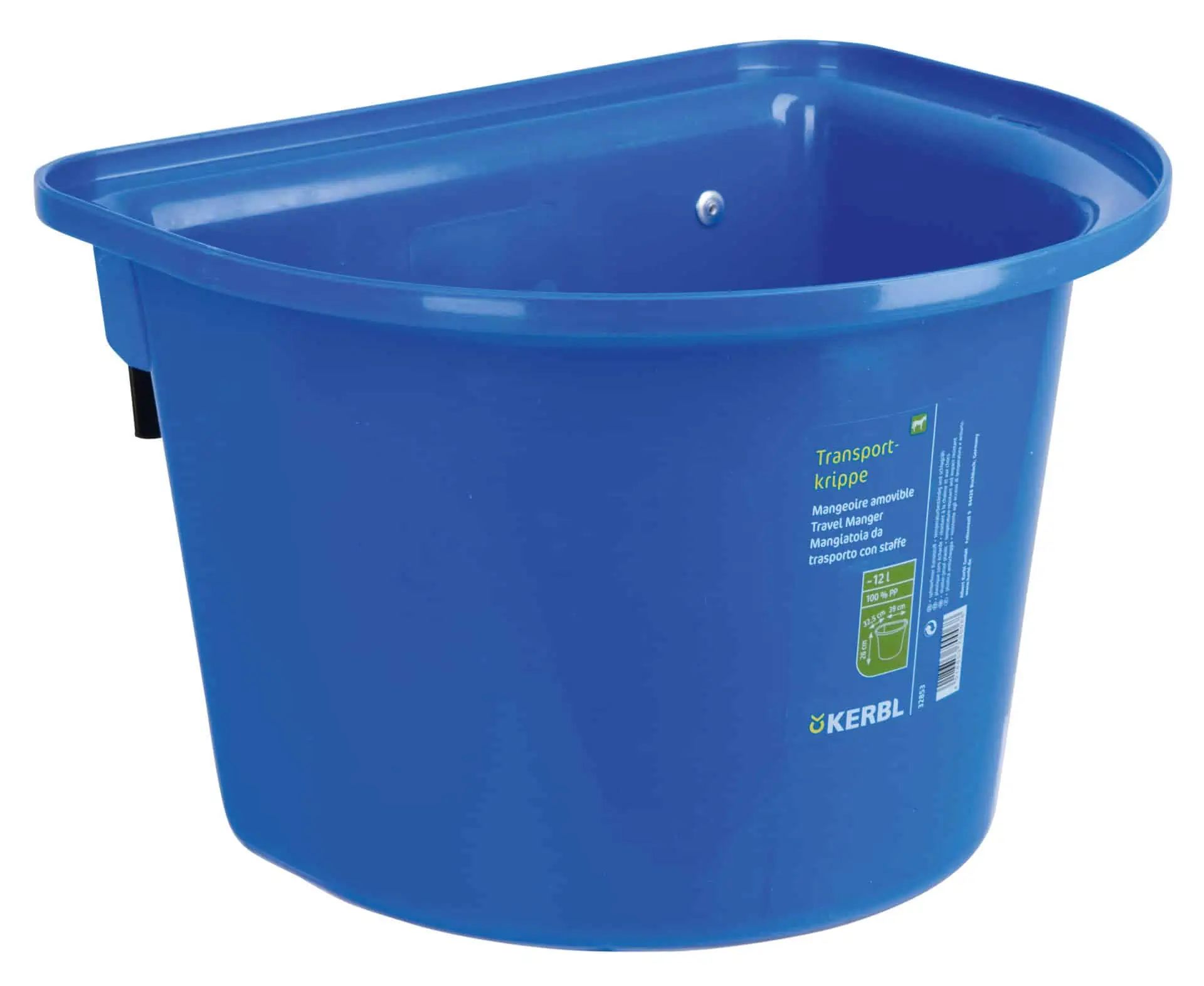 Kerbl Mangeoire de transport avec crochet, 12 l plastique