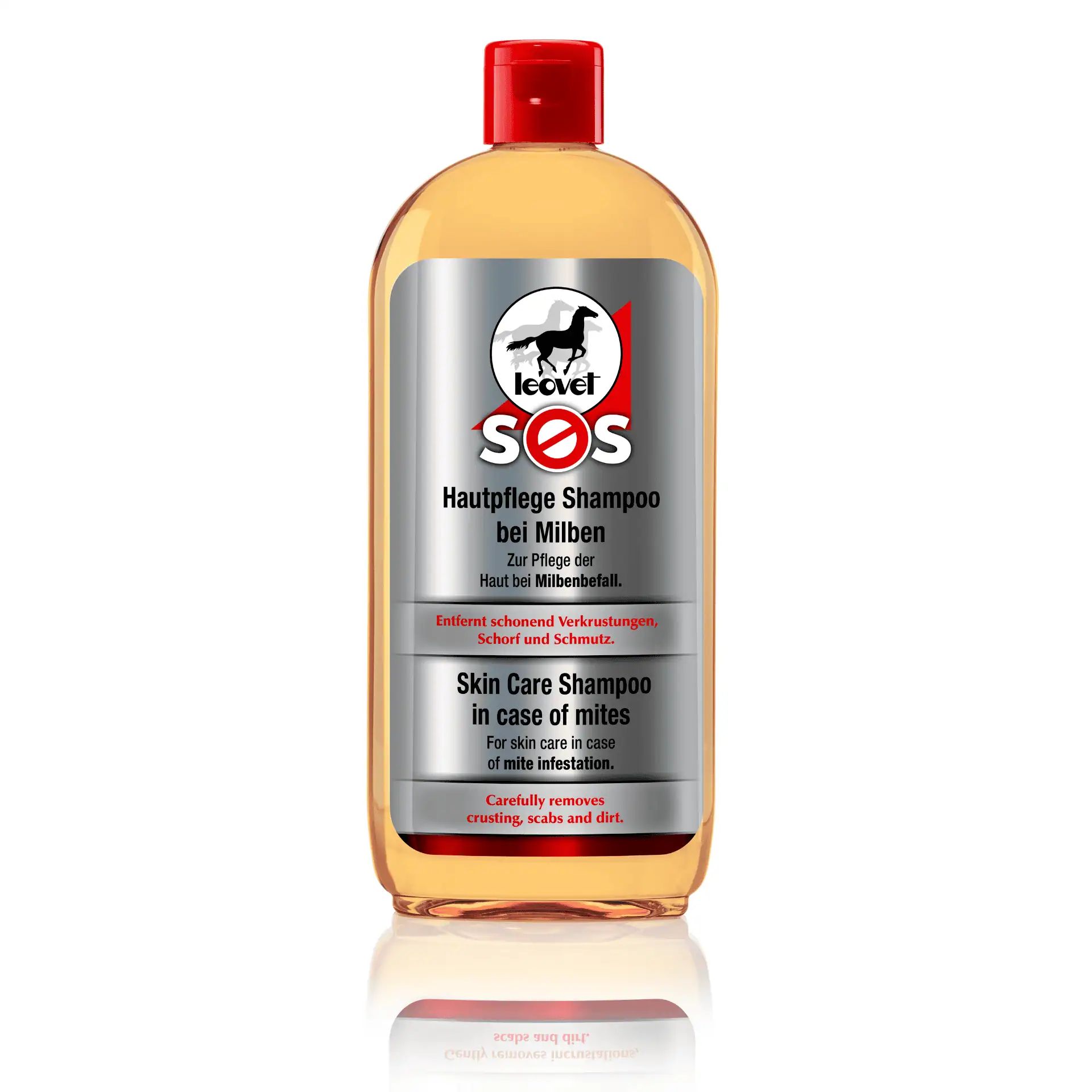 Leovet SOS Shampoo lenitivo per cavalli contro gli acari, 500 ml