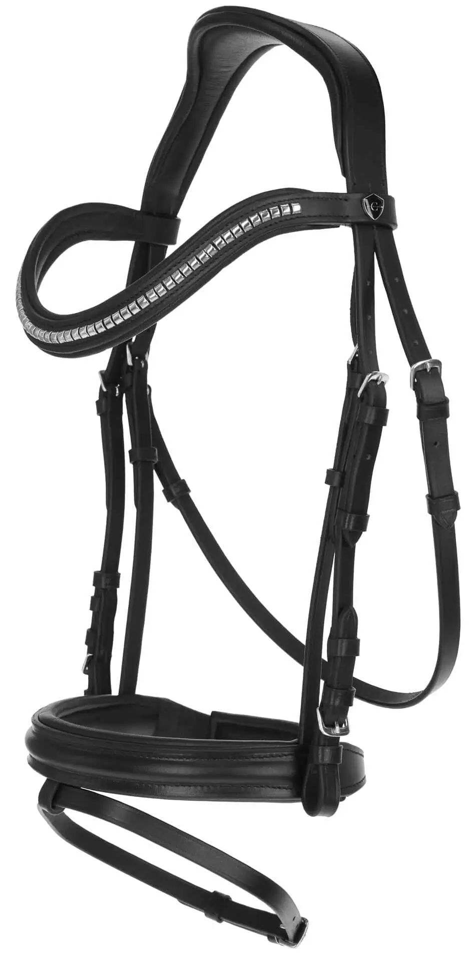 Covalliero snaffle bridle Clincher black, COB