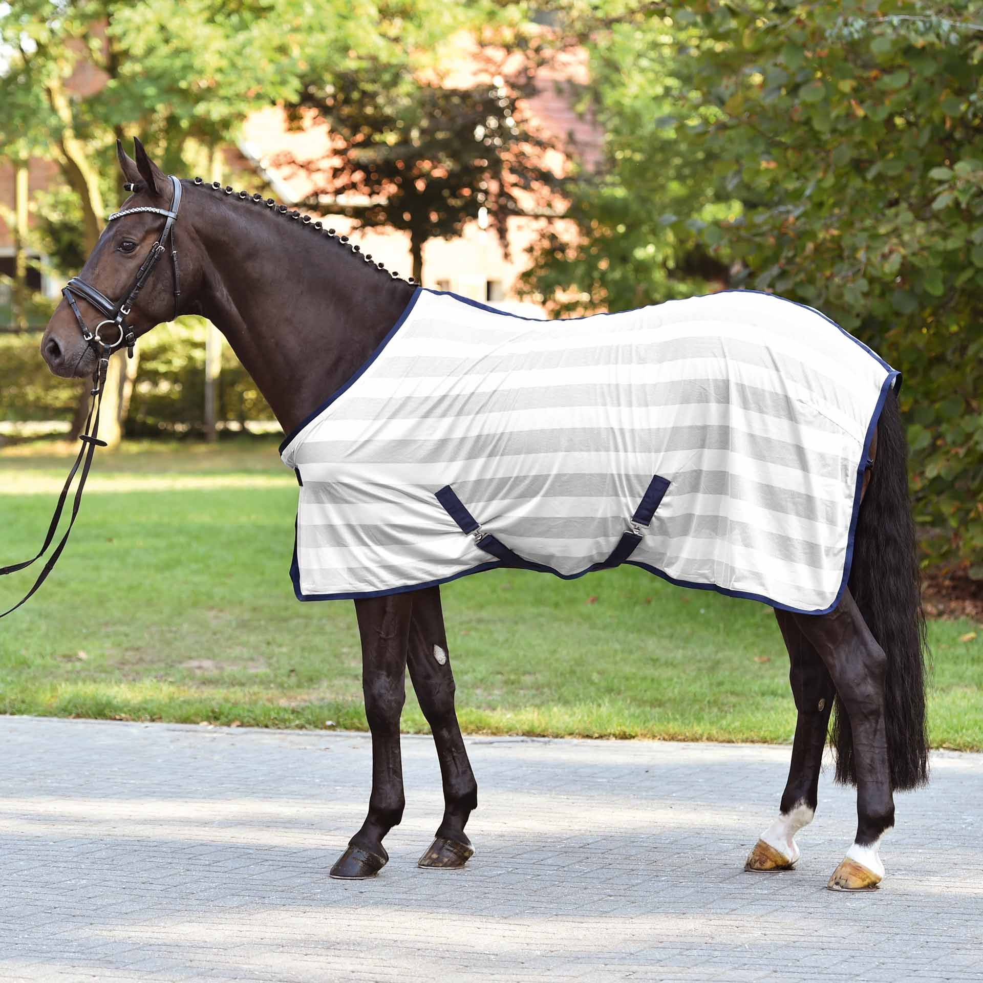 BUSSE Coperta antimosche da trasporto STRIPE 85 argento