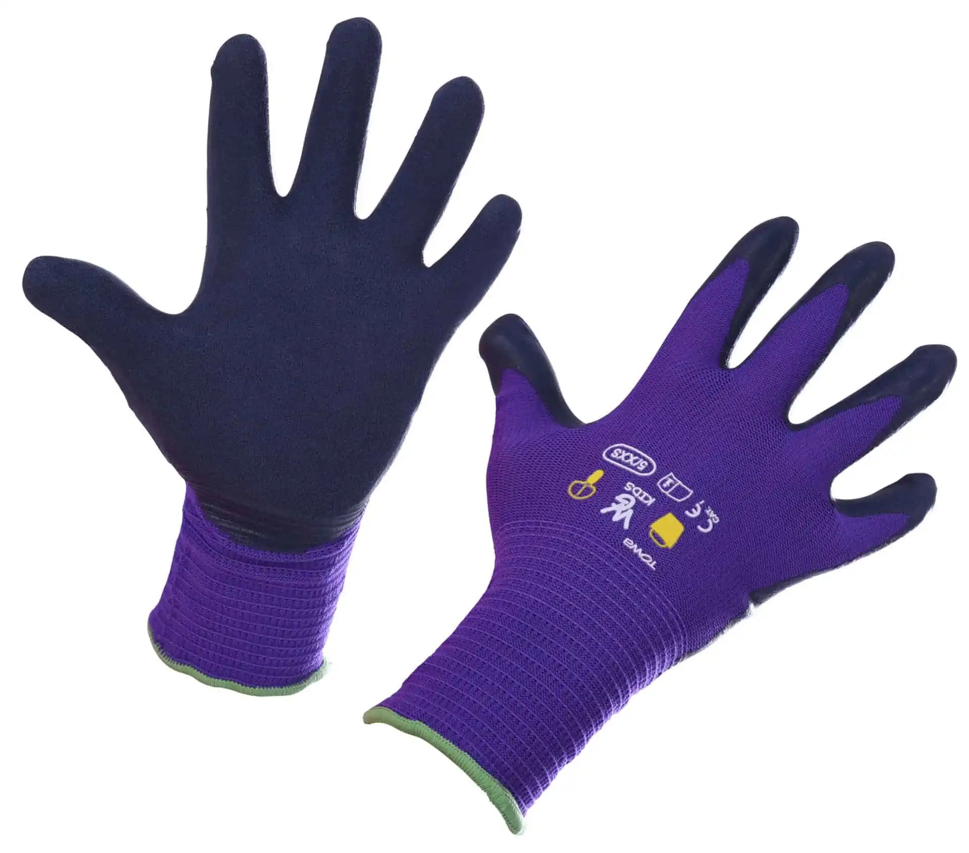 Kerbl TOWA gyerekkesztyű, latex bevonatú, finomkötött, Latex Coated