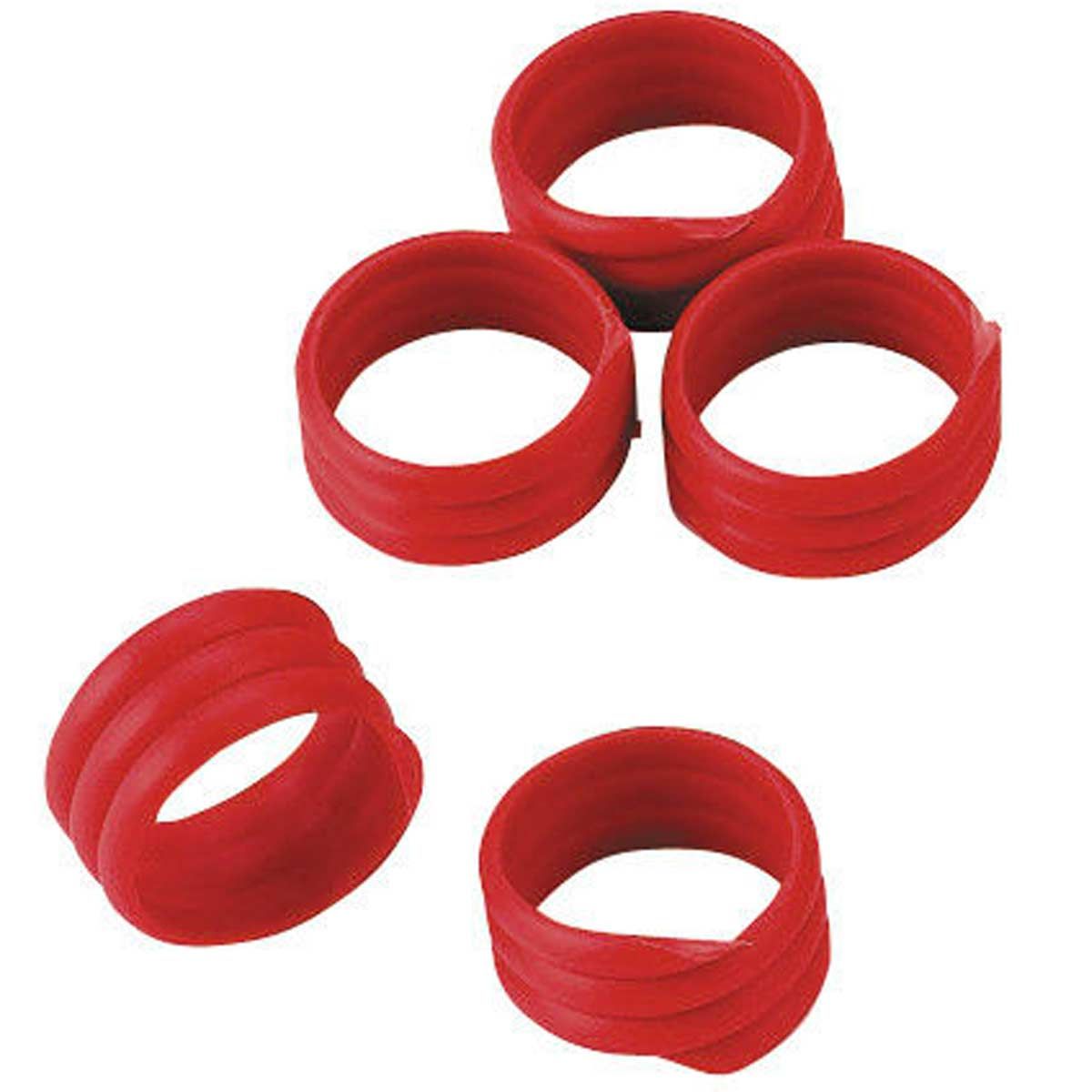 Kerbl Spiralringar 12 mm, 100 st, blandade färger, plast, lös vara
